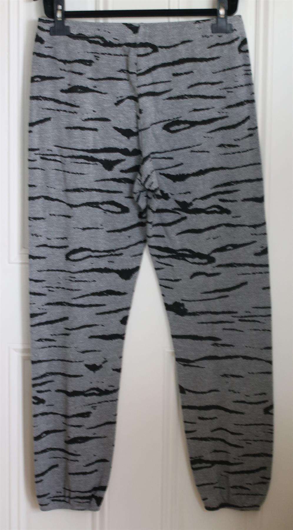 MONROW TIGER PRINT COTTON JERSEY SWEATPANTS MEDIUM - Image 3
