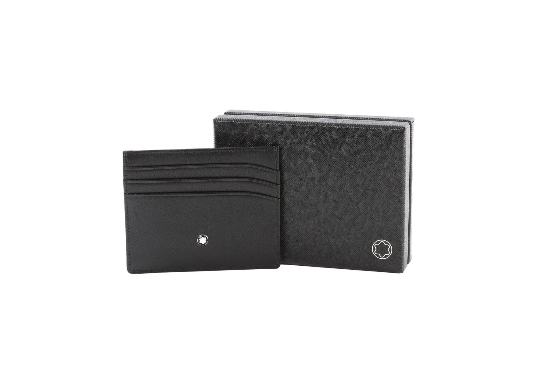 MONT BLANC BLACK LEATHER CARD HOLDER - Image 3