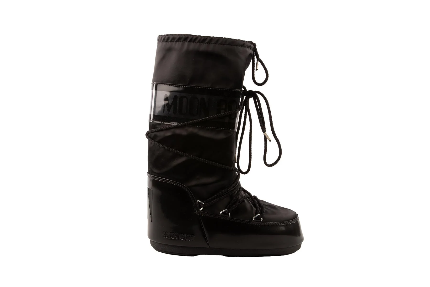 MOON BOOT BLACK SATIN BOOTS EU 39-41 UK 6-8 US 9-11 - Image 2