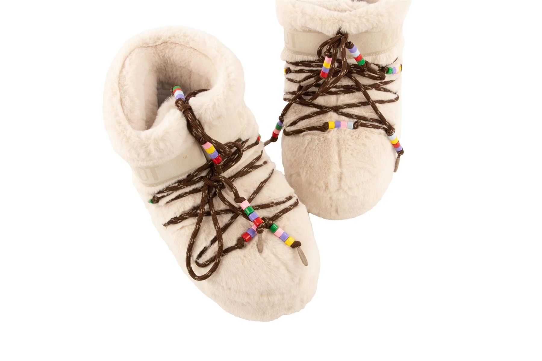MOON BOOT CREAM FAUX FUR BOOTS EU 39-41 UK 6-8 US 9-11 - Image 4