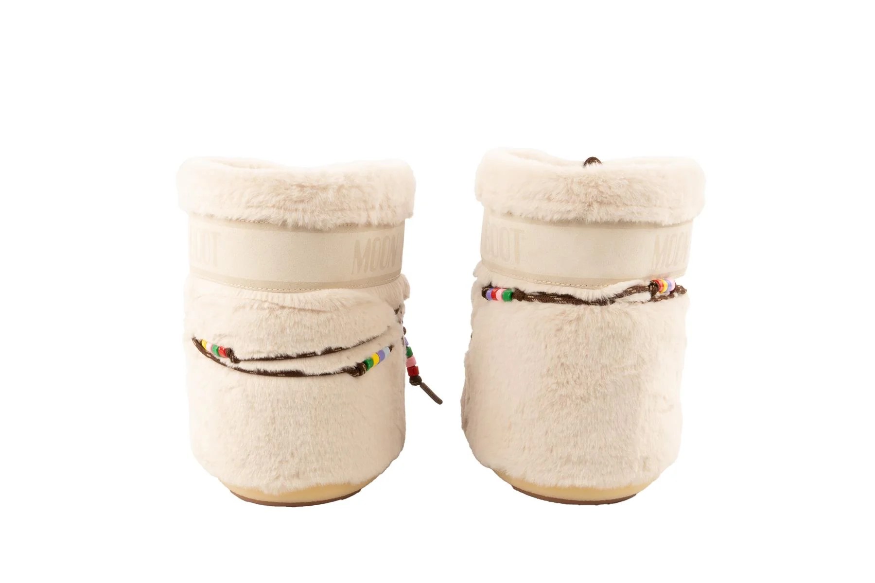 MOON BOOT CREAM FAUX FUR BOOTS EU 39-41 UK 6-8 US 9-11 - Image 5