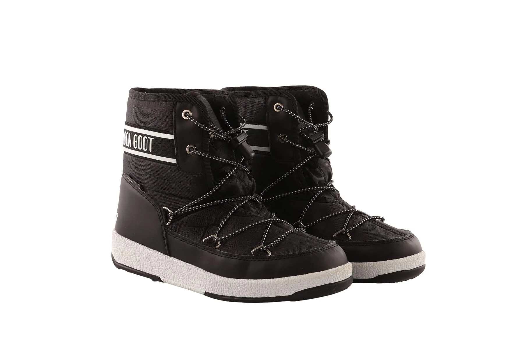 MOON BOOTS BLACK KIDS GIRLS BOOTS EU 35 UK 2.5 US 3.5 - Image 2