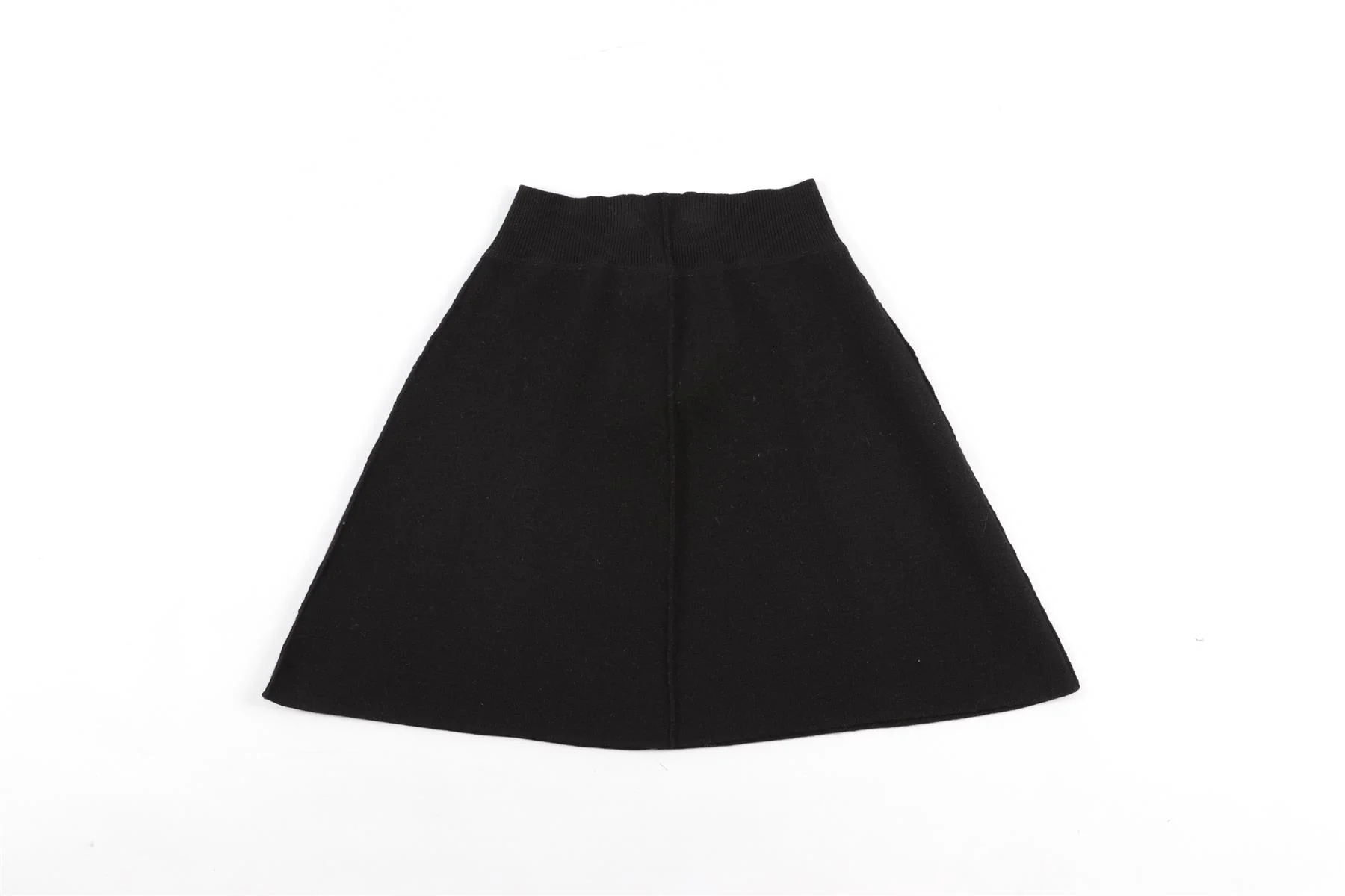 MORESI BLACK CASHMERE MINI SKIRT UK 6 - Image 4