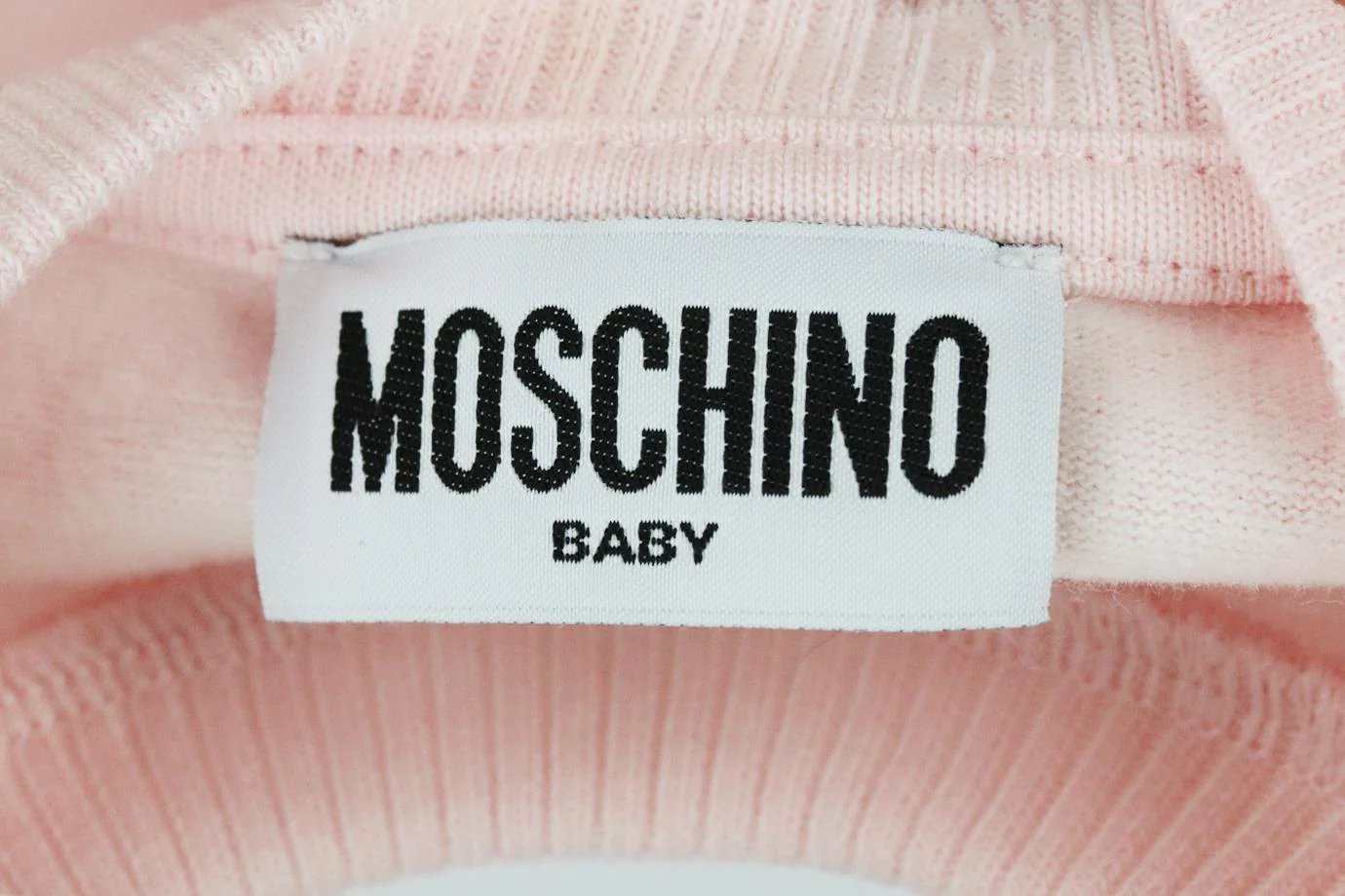 MOSCHINO BABY GIRLS LOGO COTTON TOP 6-9 MONTHS - Image 4