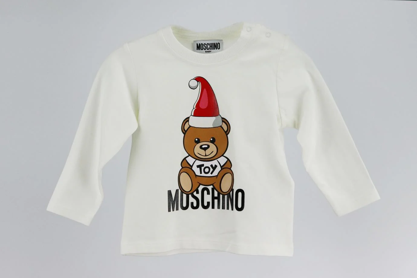 MOSCHINO BABY GIRLS LOGO COTTON TOP 9-12 MONTHS - Image 2