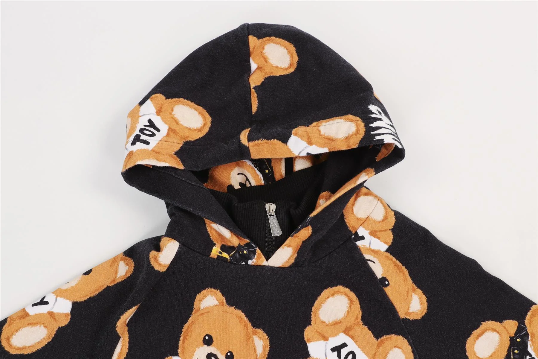 MOSCHINO BLACK KIDS GIRLS HOODIE 6 YEARS - Image 3
