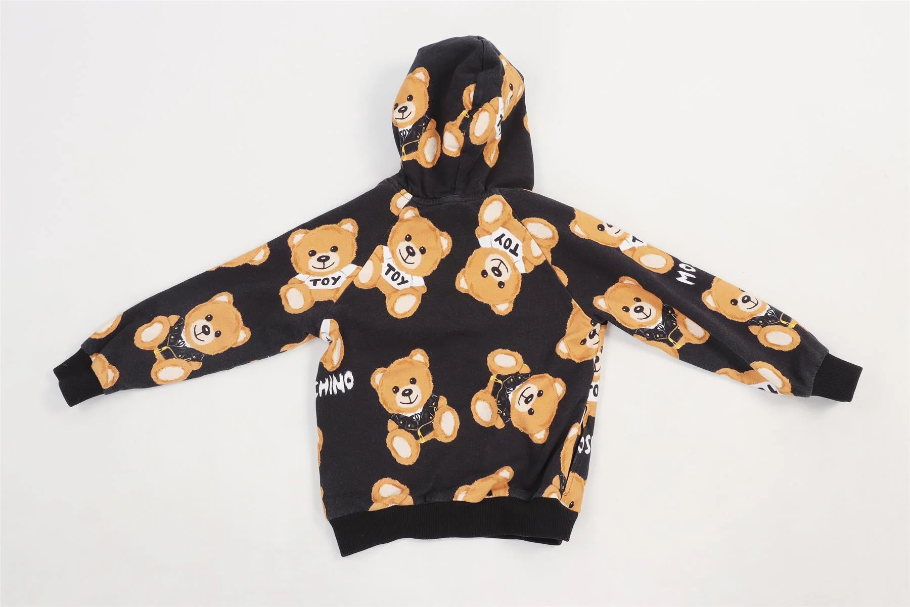 MOSCHINO BLACK KIDS GIRLS HOODIE 6 YEARS - Image 4