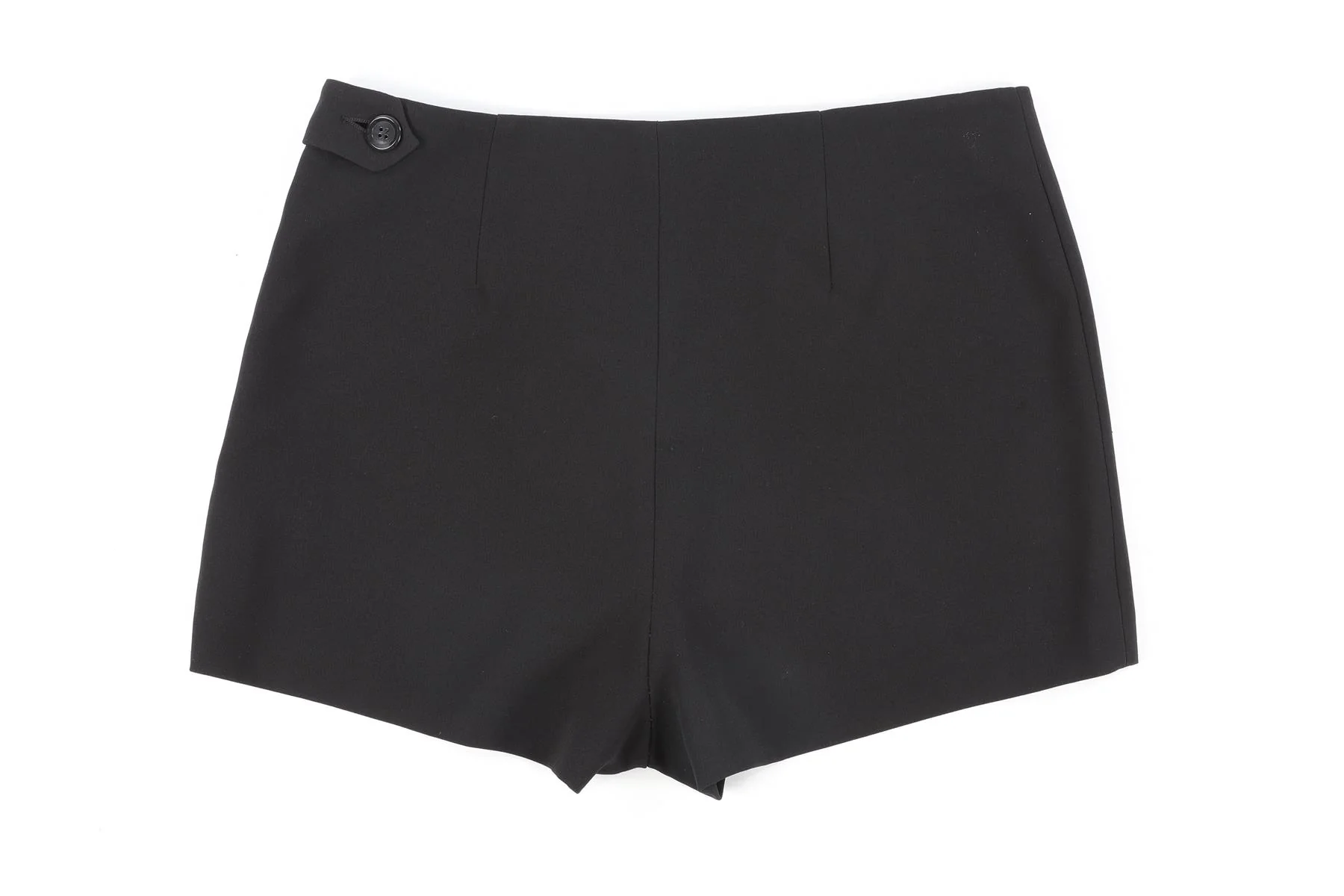 MOSCHINO BLACK WOVEN SHORTS IT 40 UK 8 - Image 4