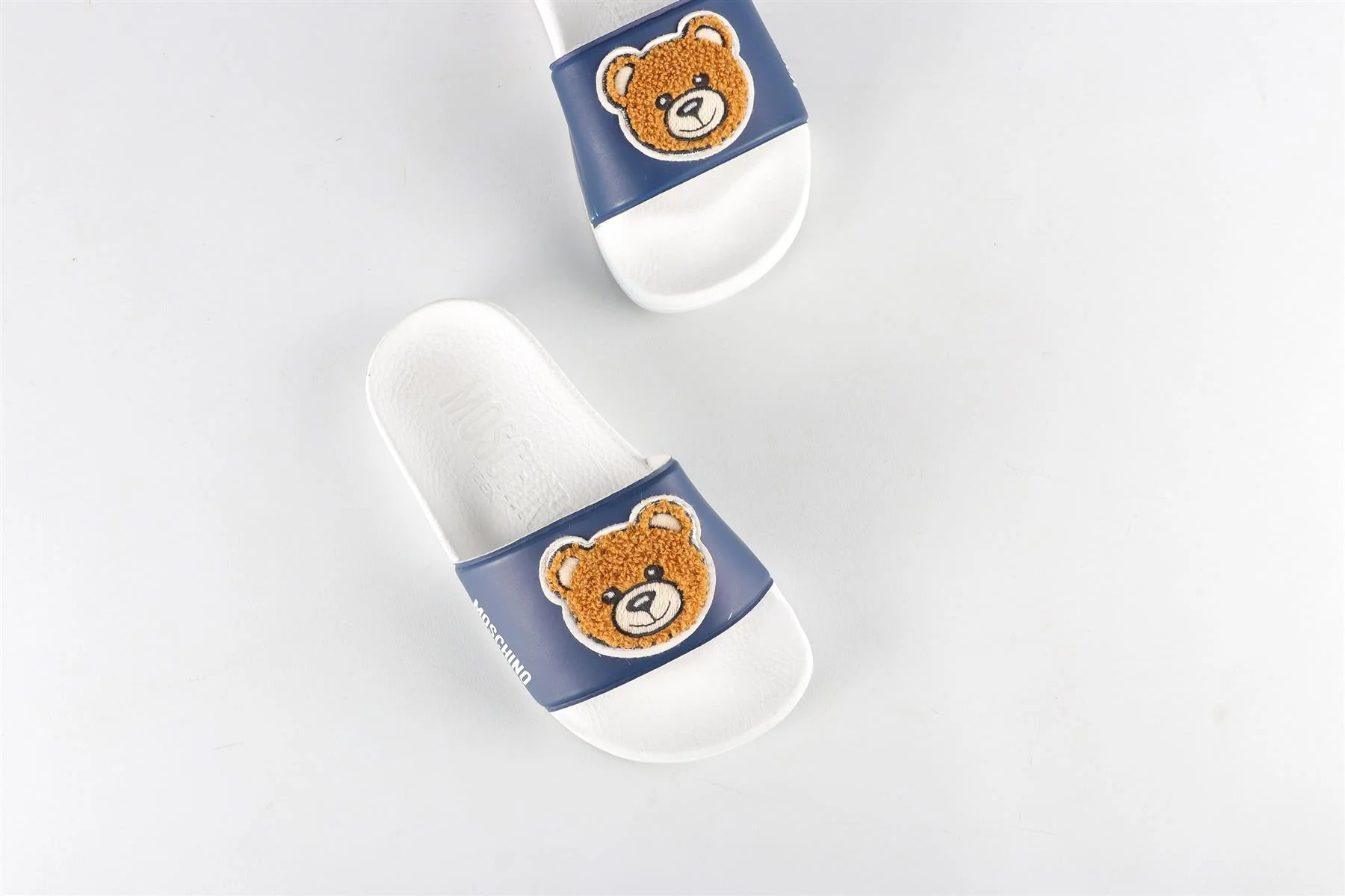 MOSCHINO BLUE KIDS GIRLS SLIDES EU 27-28 UK 9-10 US 10-11 - Image 4