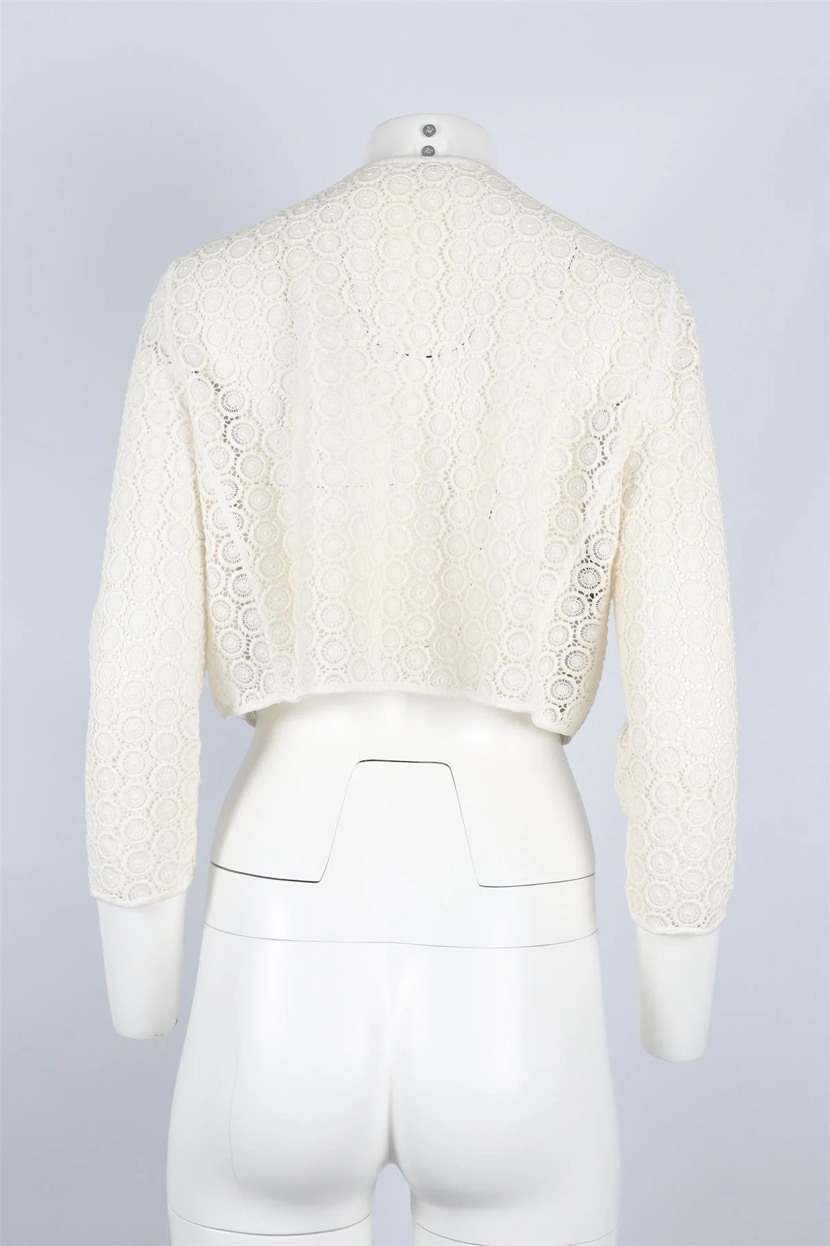 MOSCHINO CHEAP AND CHIC IVORY CROCHET CARDIGAN UK 12 - Image 4