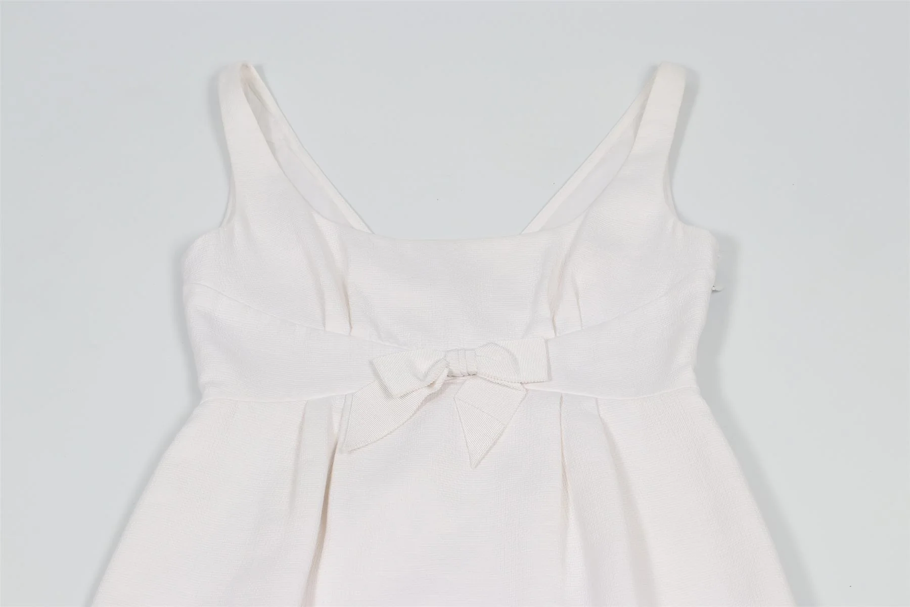 MOSCHINO CHEAP AND CHIC WHITE COTTON MIDI DRESS IT 40 - Image 3