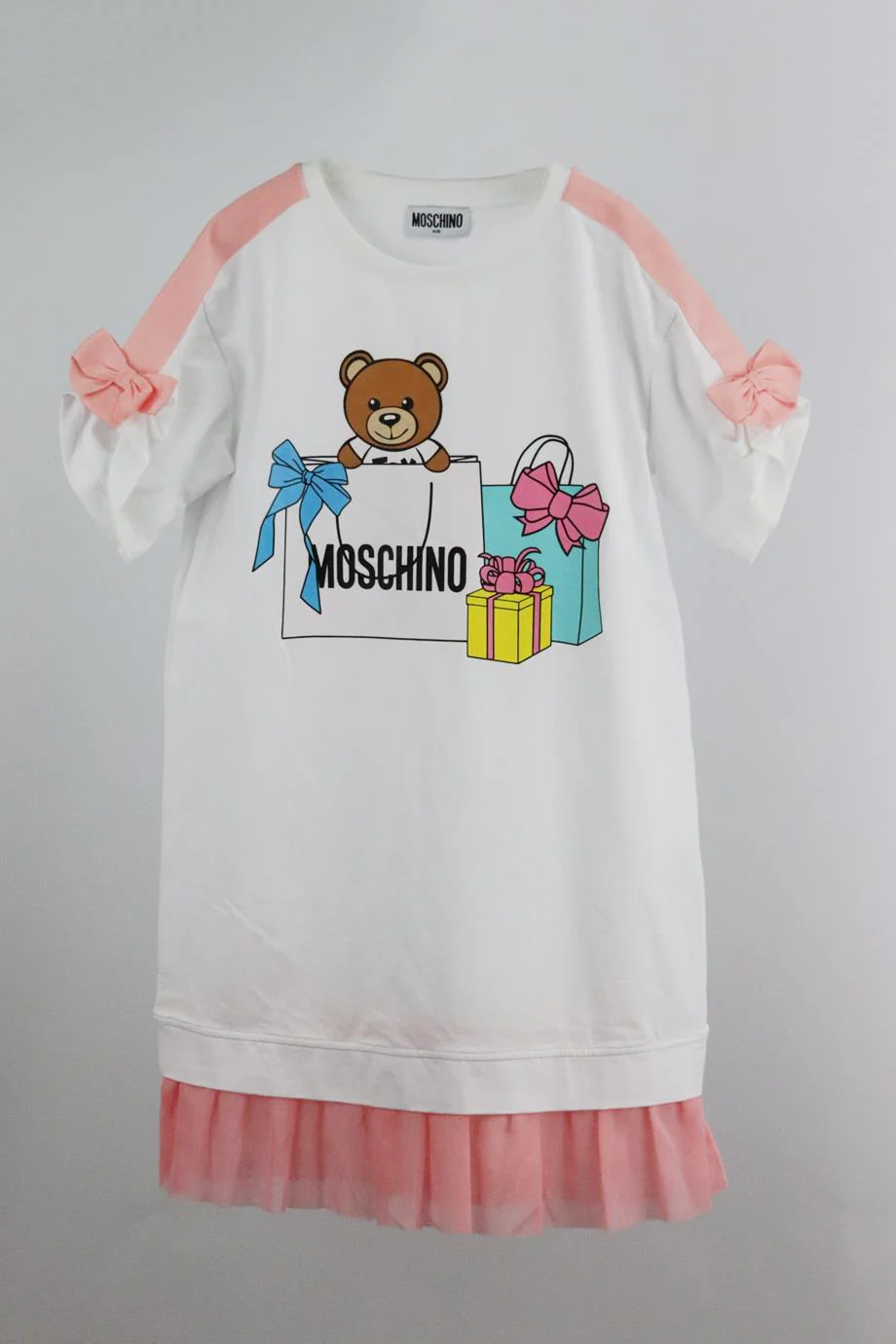 MOSCHINO KIDS GIRLS COTTON DRESS 8 YEARS - Image 2