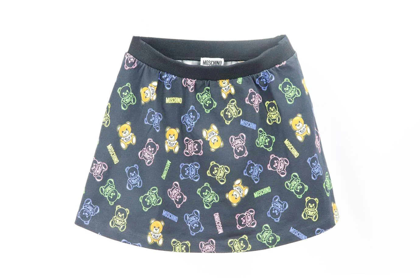 MOSCHINO KIDS GIRLS LOGO COTTON SKIRT 8 YEARS - Image 2