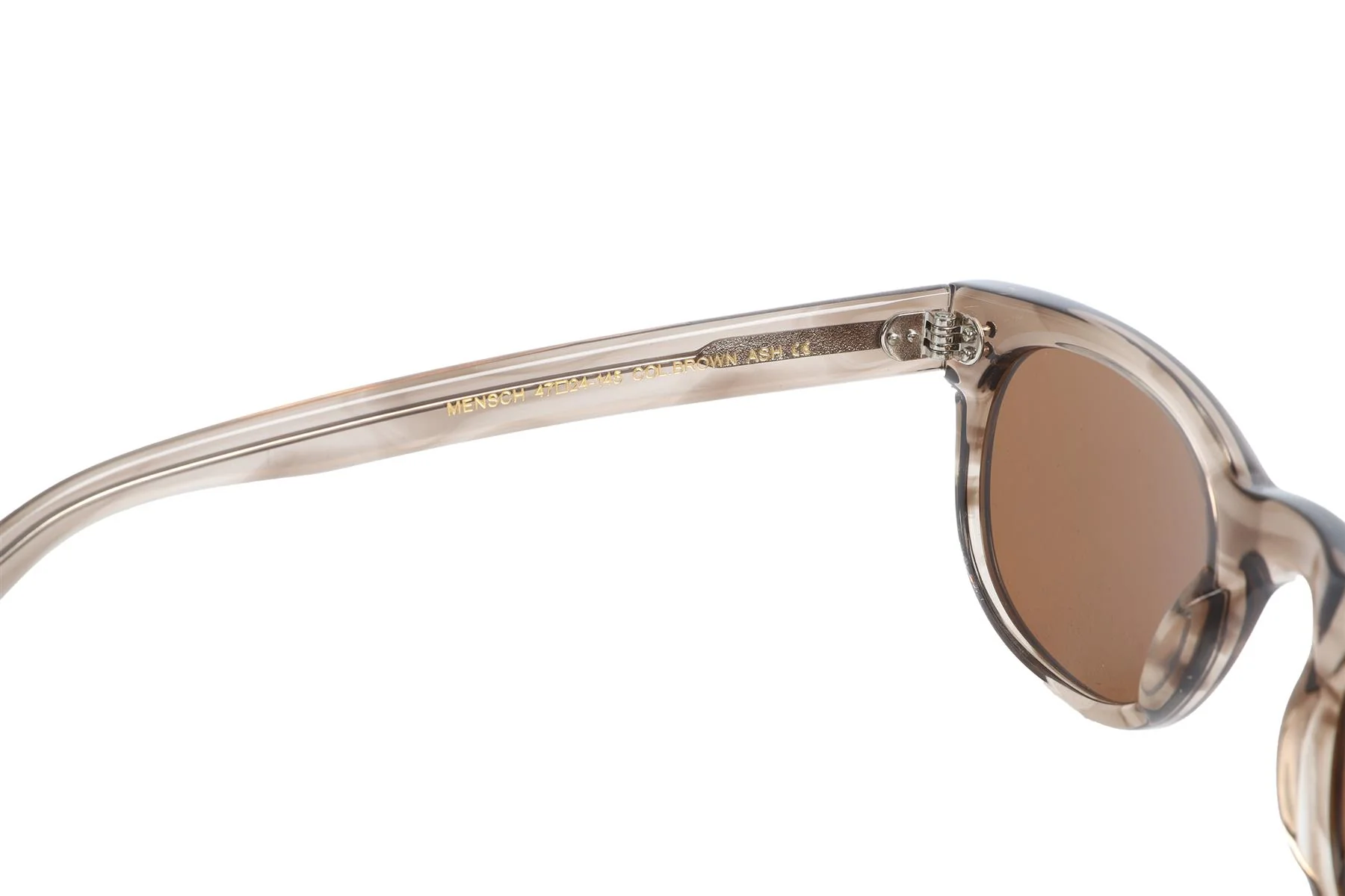 MOSCOT BROWN OVAL FRAME ACETATE SUNGLASSES - Image 7