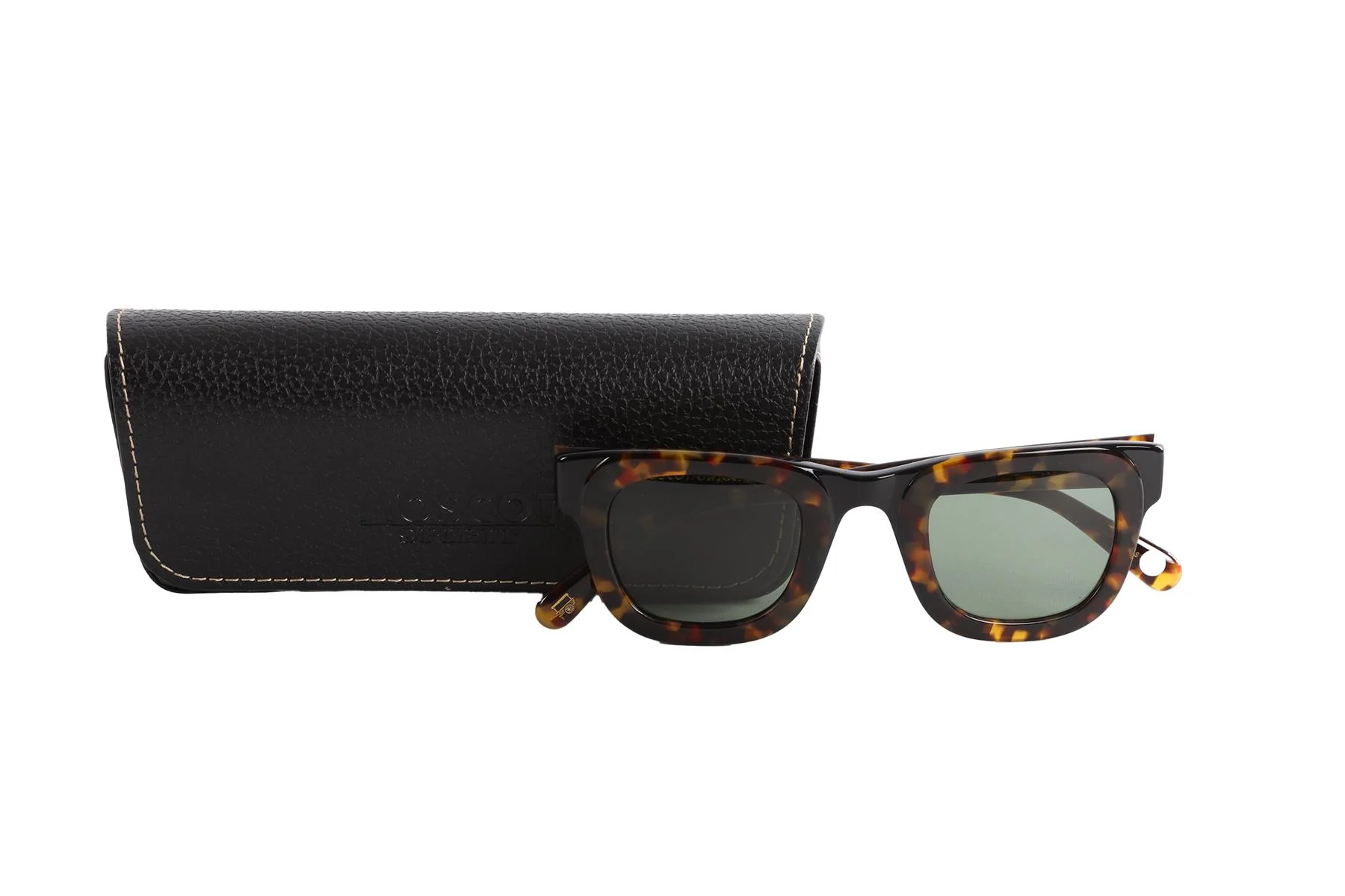 MOSCOT BROWN SQUARE FRAME ACETATE SUNGLASSES - Image 8