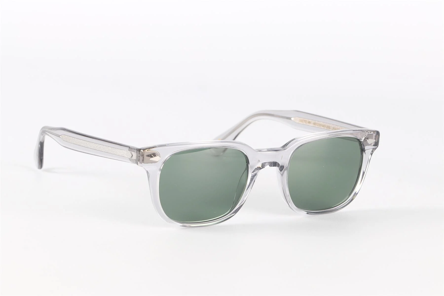 MOSCOT CLEAR SQUARE FRAME ACETATE SUNGLASSES - Image 2
