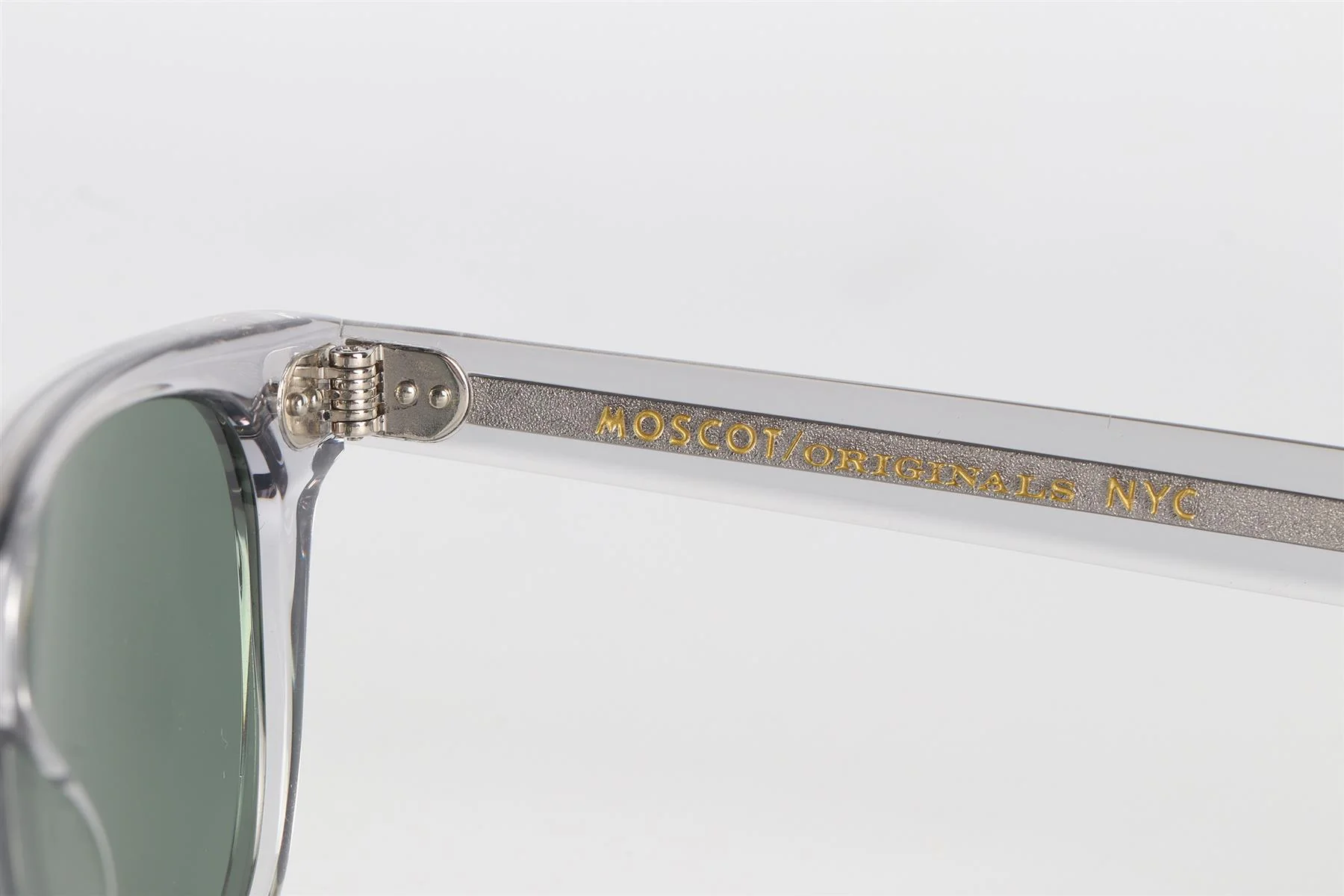 MOSCOT CLEAR SQUARE FRAME ACETATE SUNGLASSES - Image 6