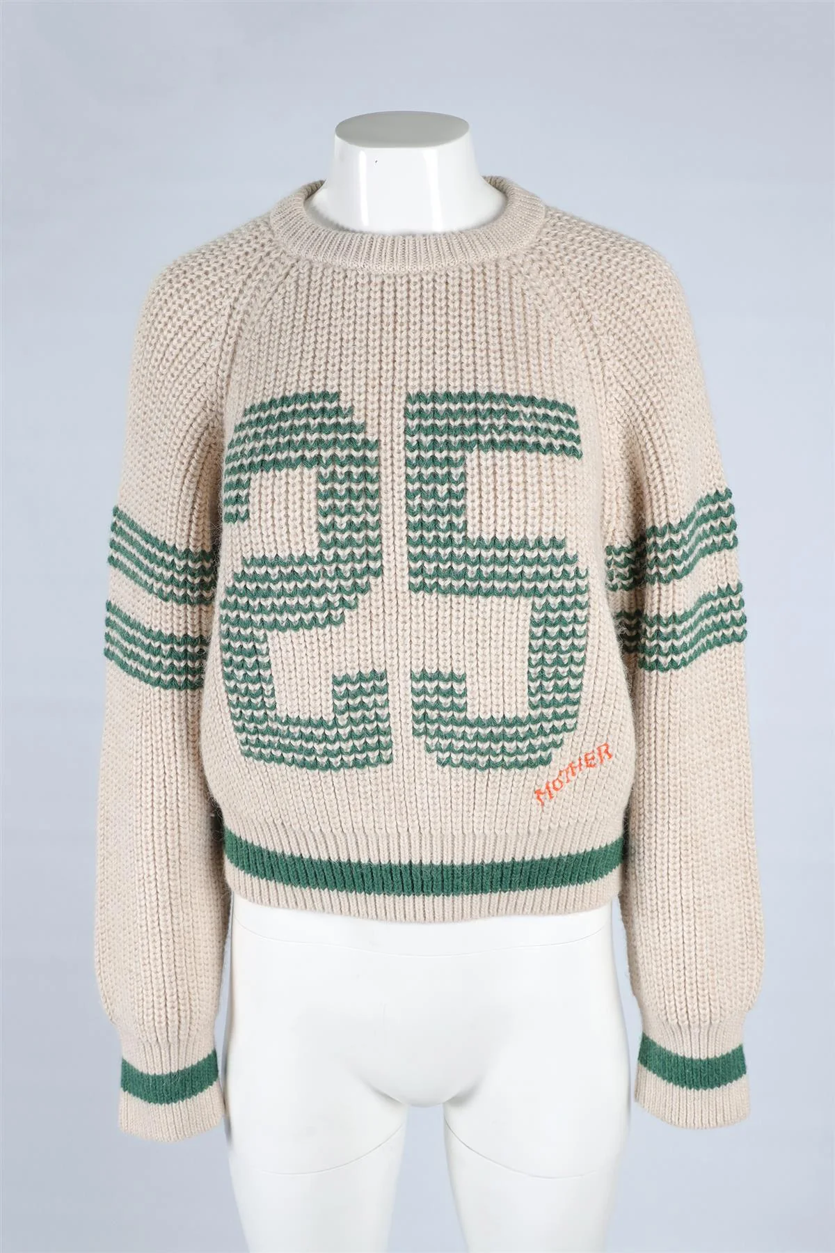 MOTHER BEIGE WOOL SWEATER XSMALL - Image 2