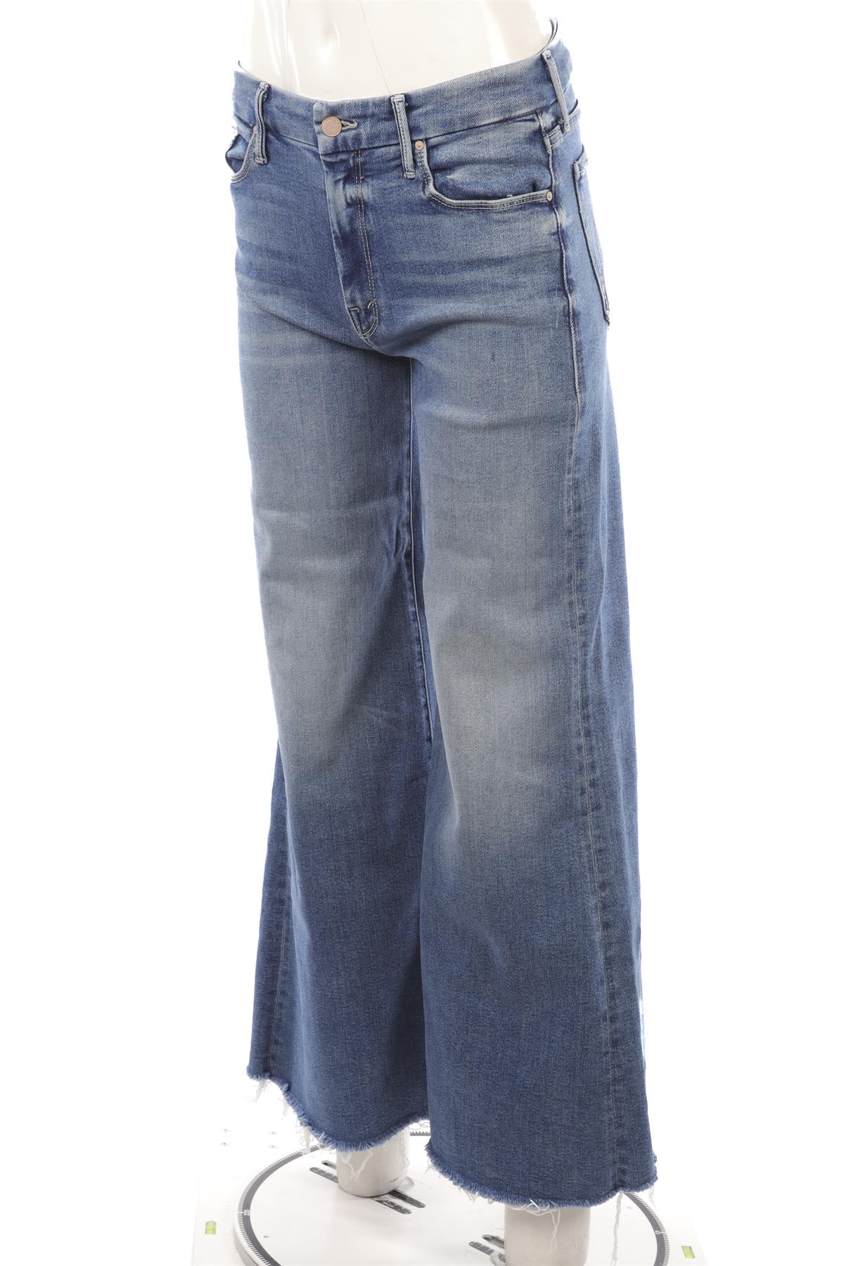 MOTHER BLUE HIGH RISE WIDE LEG JEANS W28 - Image 3