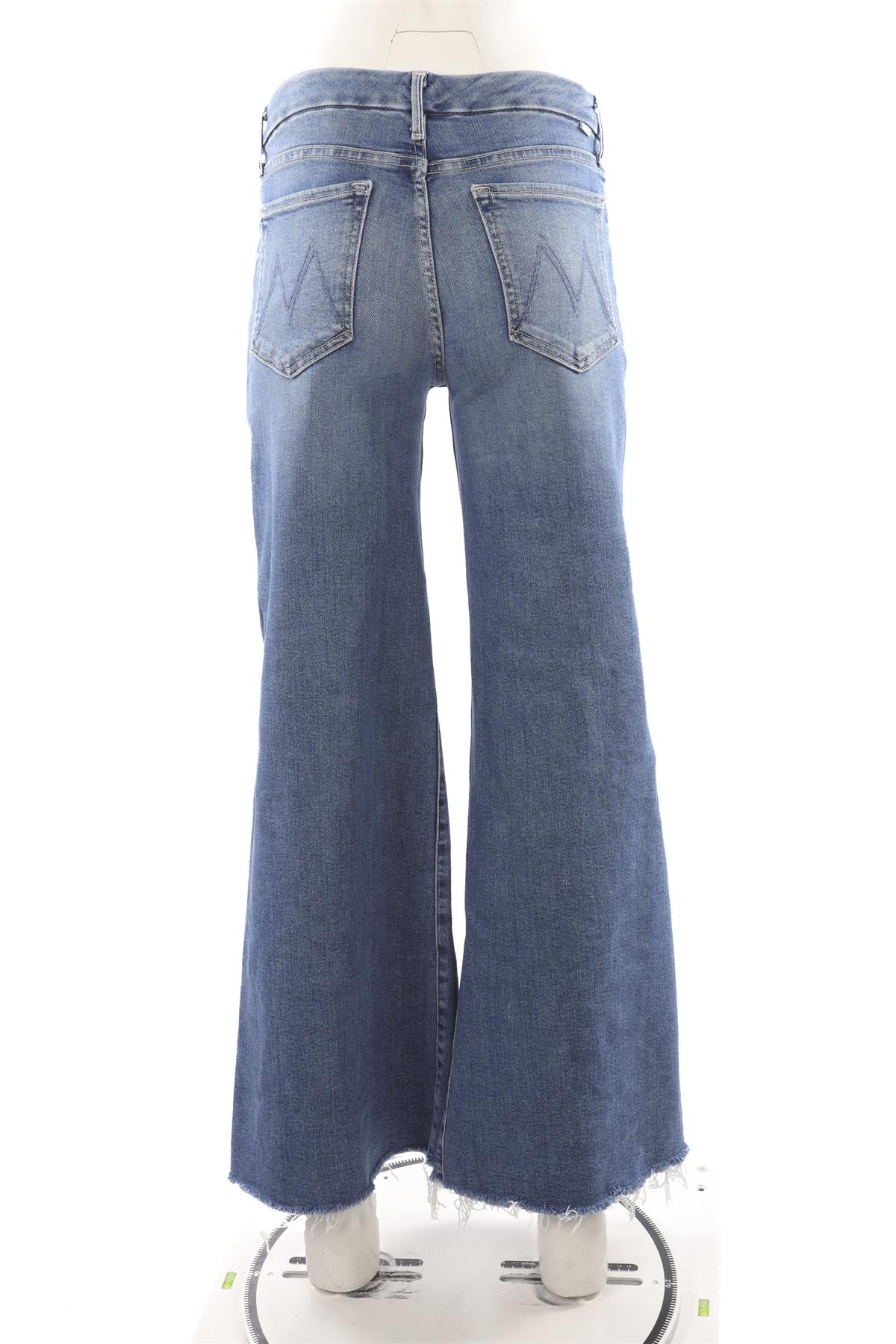 MOTHER BLUE HIGH RISE WIDE LEG JEANS W28 - Image 4