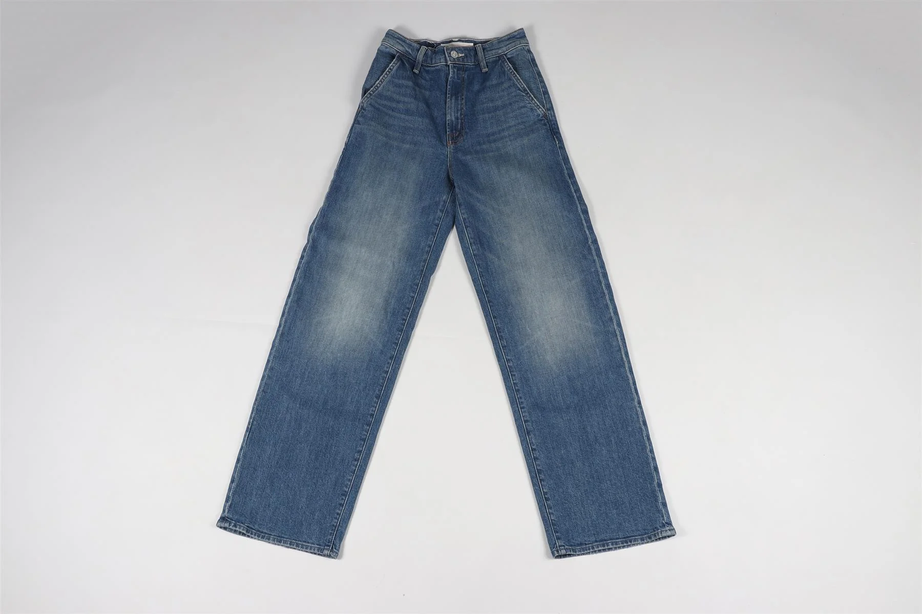 MOTHER BLUE WIDE LEG JEANS W24 - Image 2