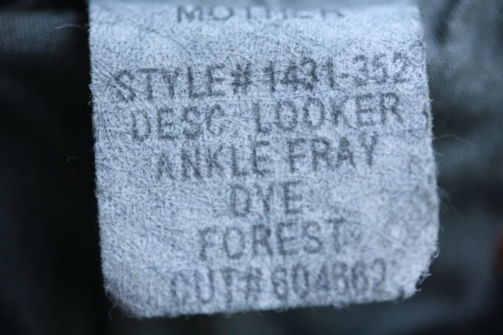 MOTHER DENIM THE LOOKER ANKLE FRAY SKINNY JEANS IN FOREST GREEN W25 UK 6/8 - Image 7