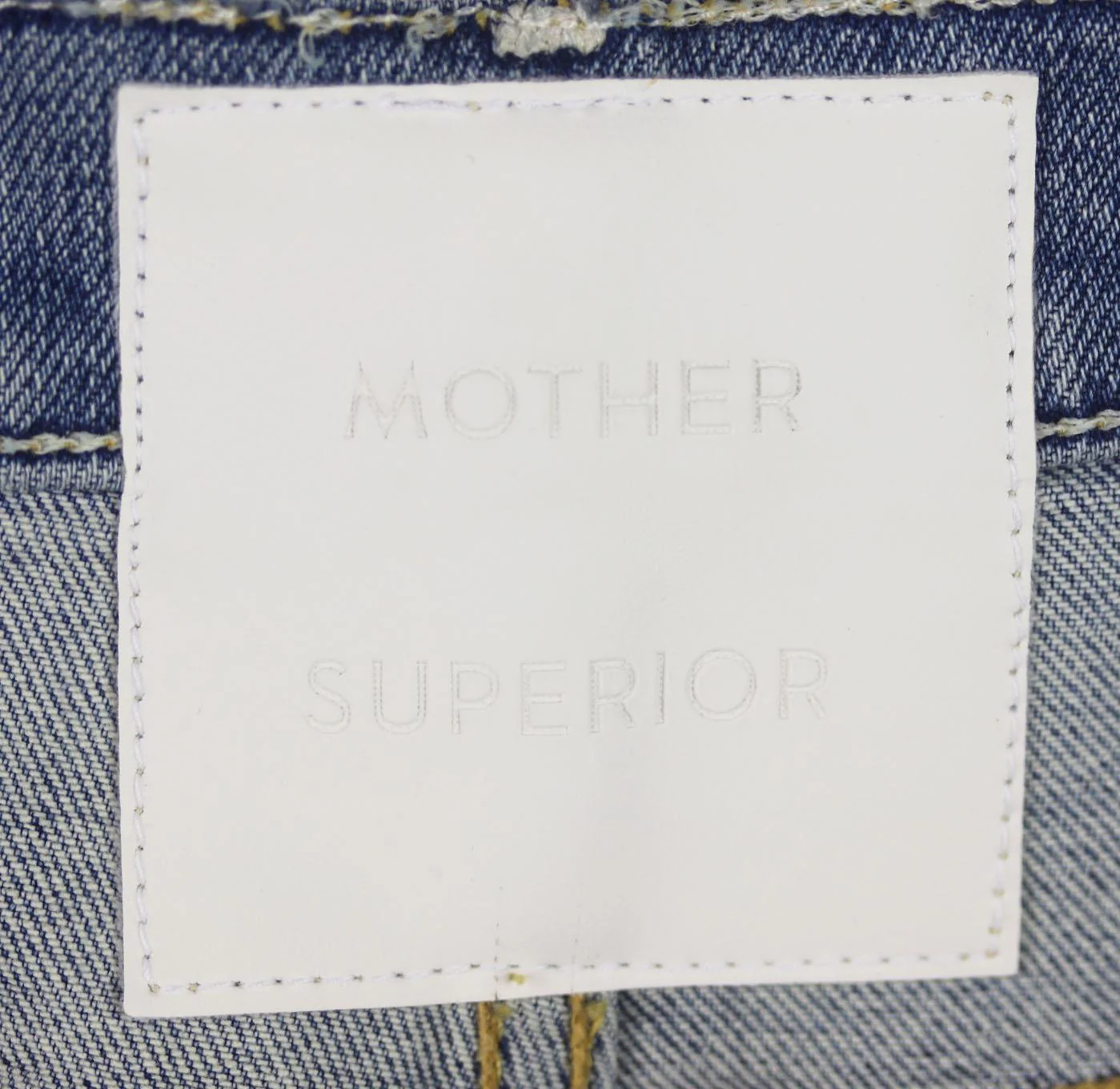 MOTHER EMBROIDERED DISTRESSED DENIM SHORTS W25 UK 6/8 - Image 7