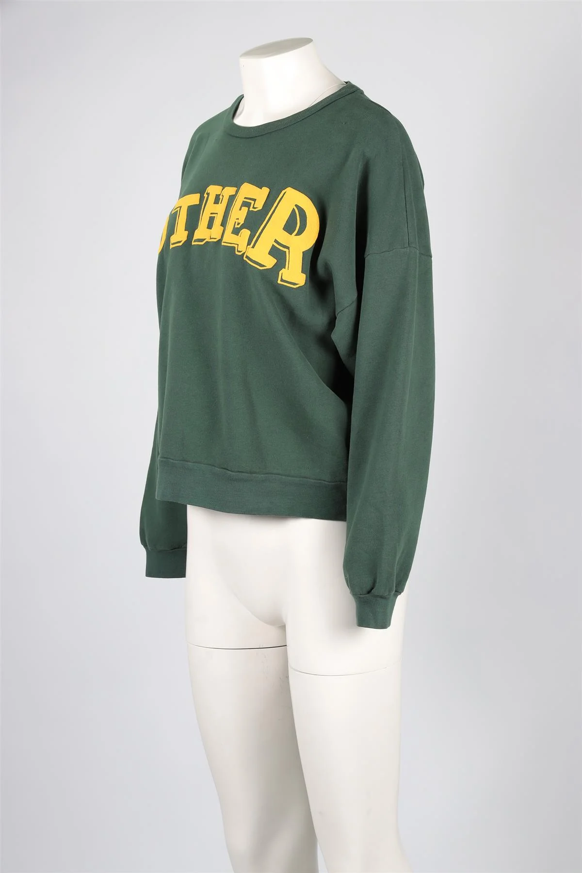 MOTHER GREEN COTTON SWEATSHIRT MEDIUM - Image 3