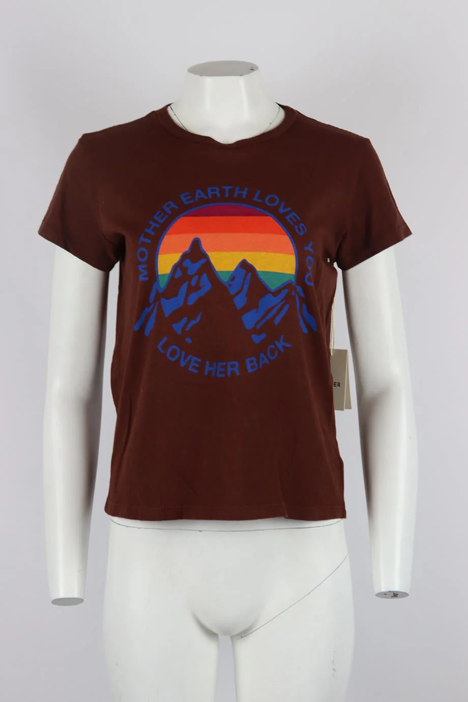 MOTHER PRINTED COTTON JERSEY T-SHIRT SMALL - Image 2