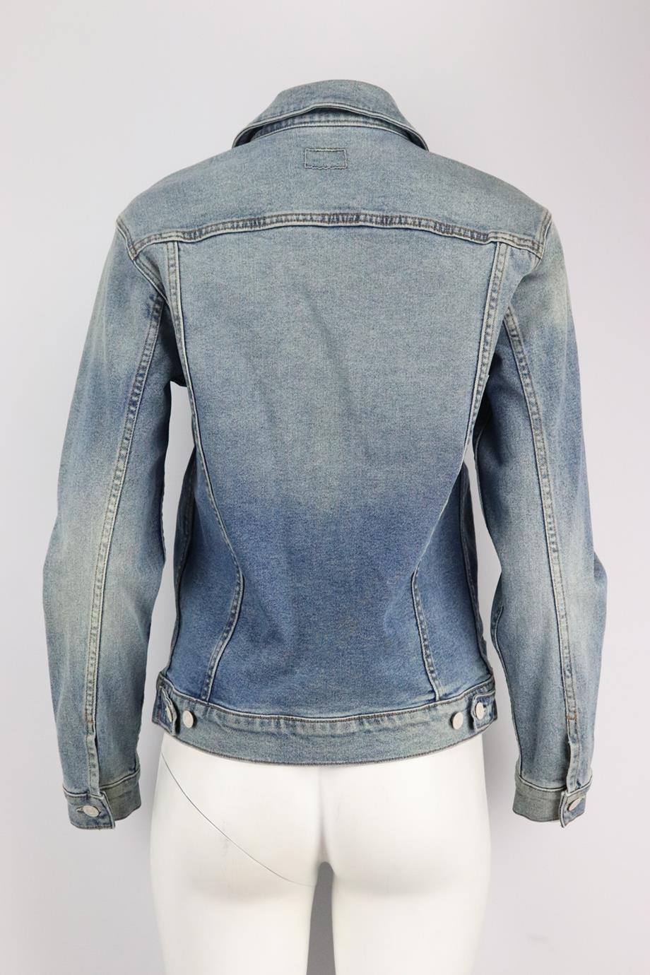 MOTHER STRETCH DENIM JACKET SMALL - Image 4