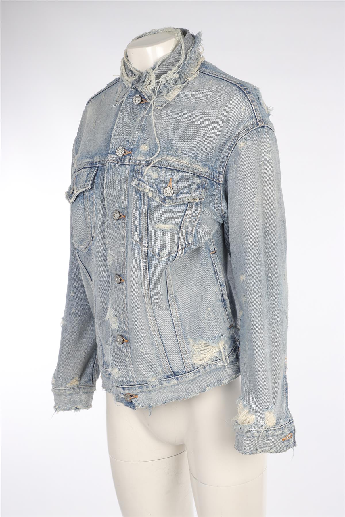 MOUSSY BLUE DENIM JACKET UK 10 - Image 3