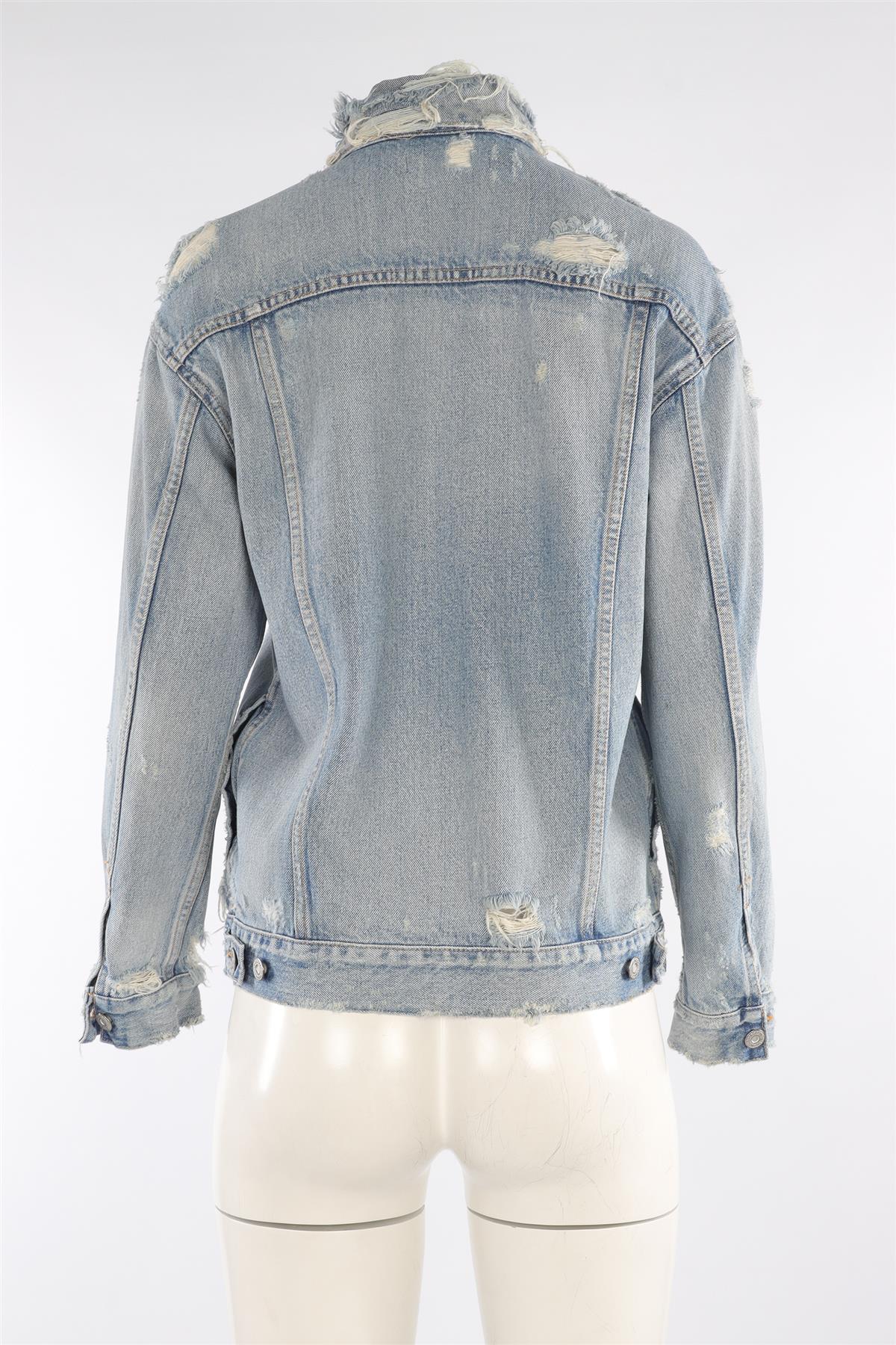MOUSSY BLUE DENIM JACKET UK 10 - Image 4