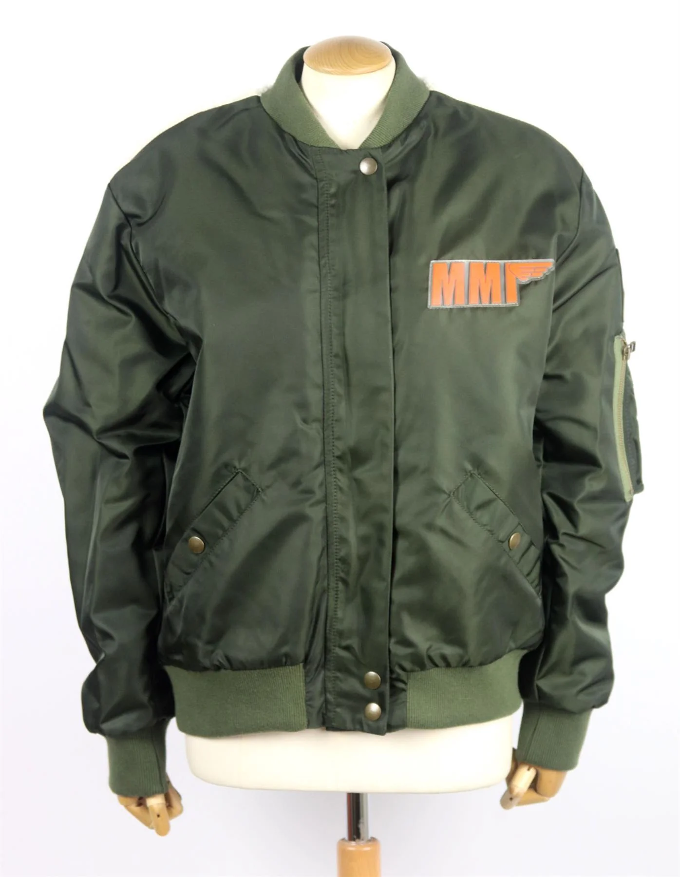 MR AND MRS ITALY OVERSIZED EMBROIDERED SHELL BOMBER JACKET MEDIUM - Image 2