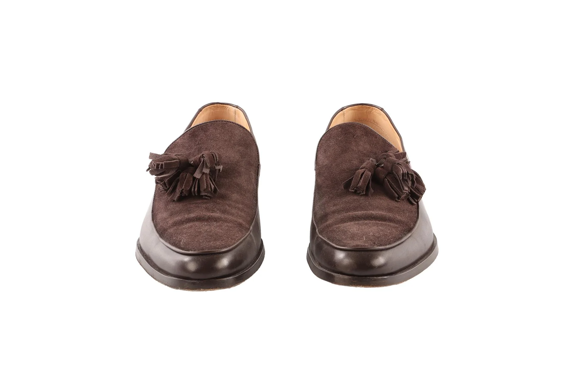 MR.HARE BROWN MEN'S SUEDE LOAFERS EU 41 UK 8 US 11 - Image 3