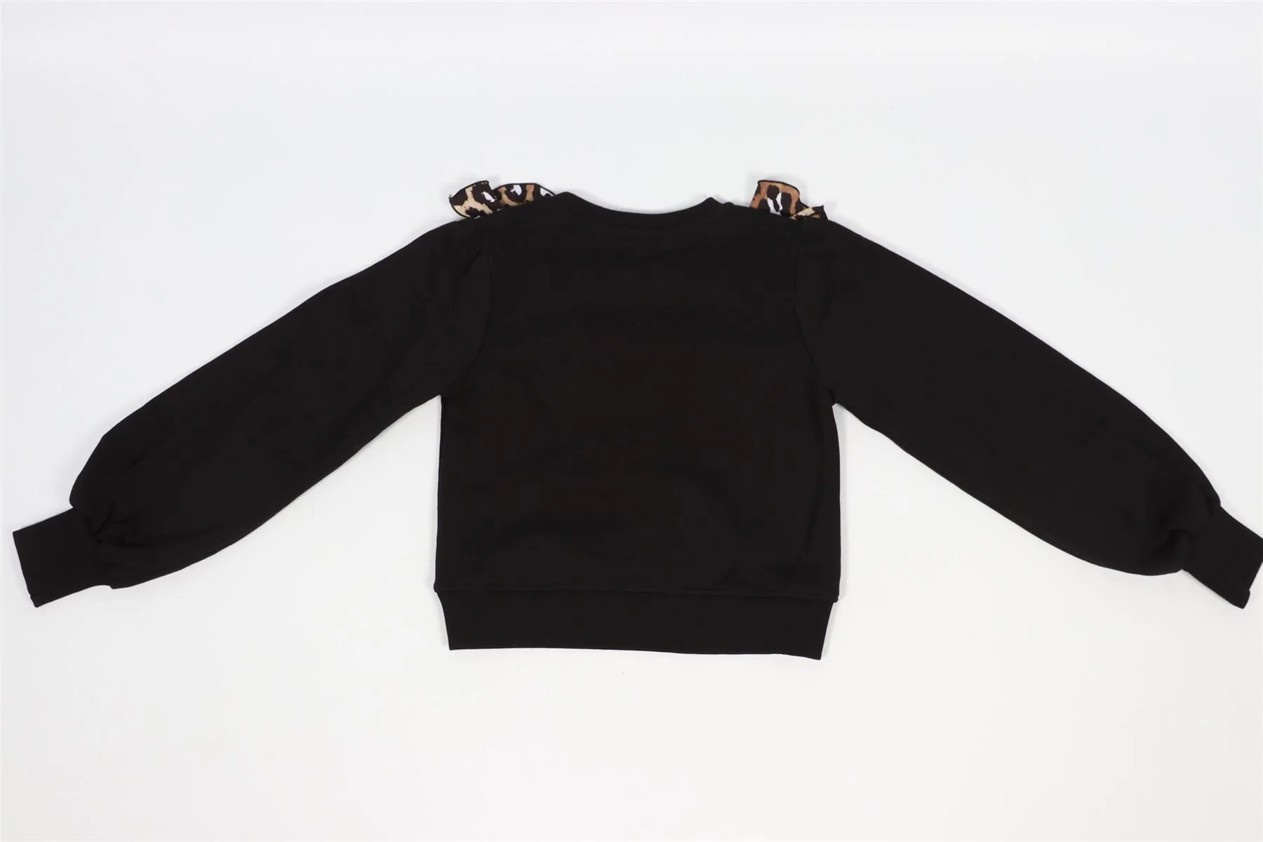 MSGM BLACK KIDS GIRLS COTTON SWEATSHIRT 8 YEARS - Image 5