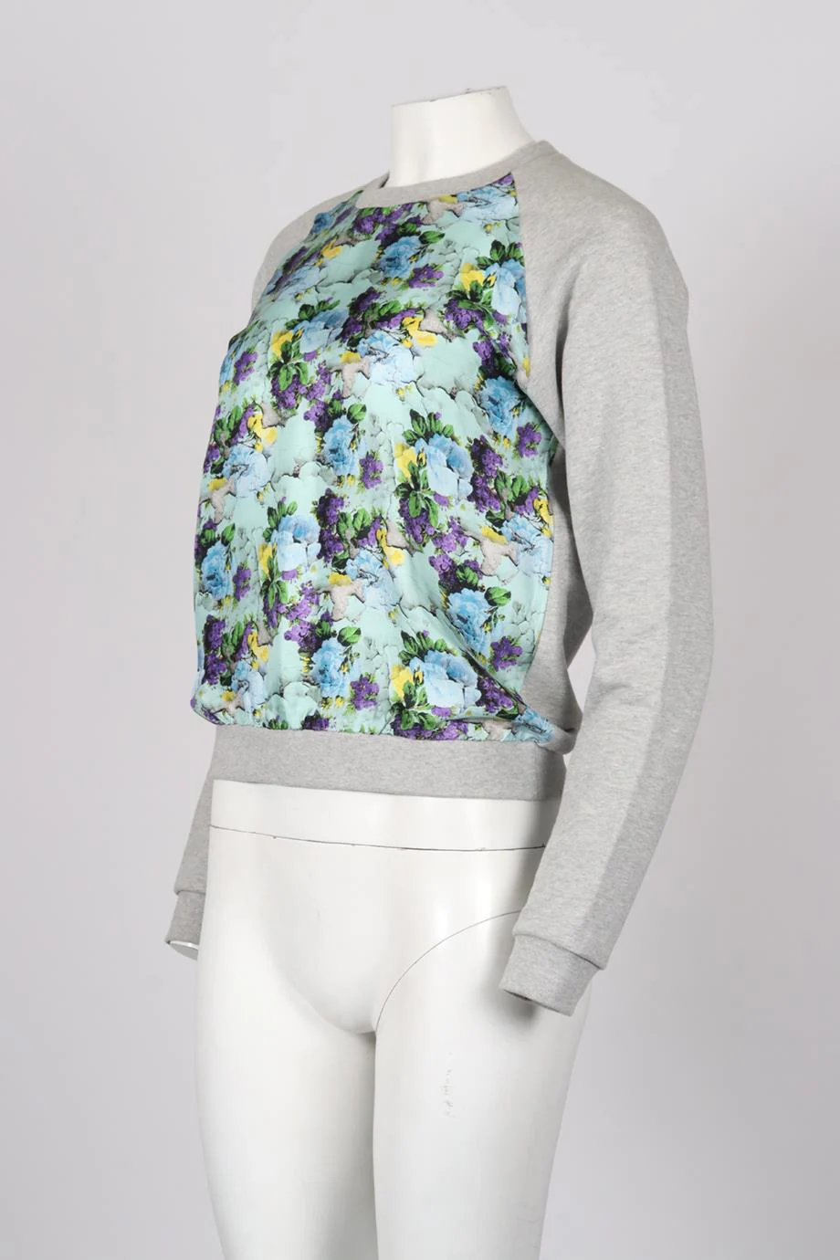 MSGM SILK AND COTTON BLEND SWEATSHIRT SMALL - Image 3