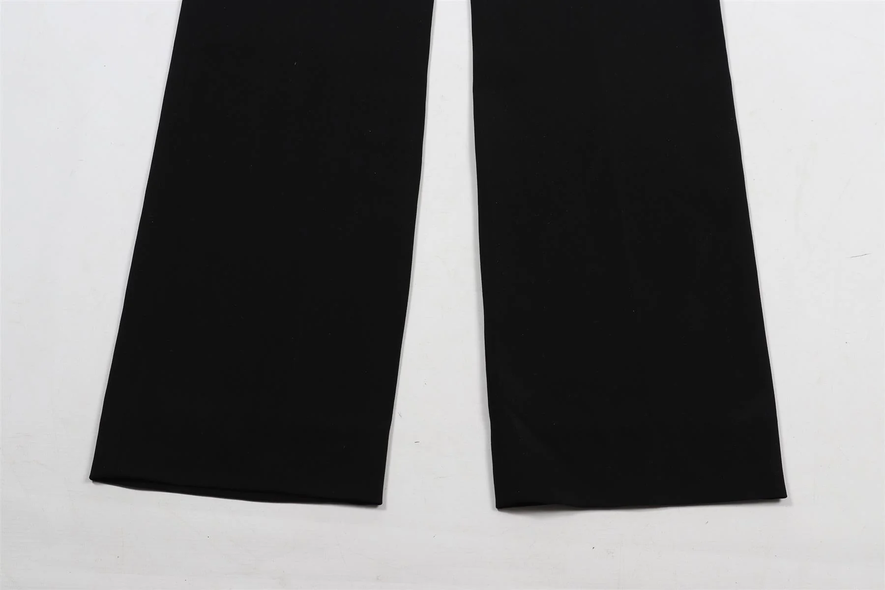 MUGLER BLACK CREPE STRAIGHT LEG PANTS FR 36 UK 8 - Image 6
