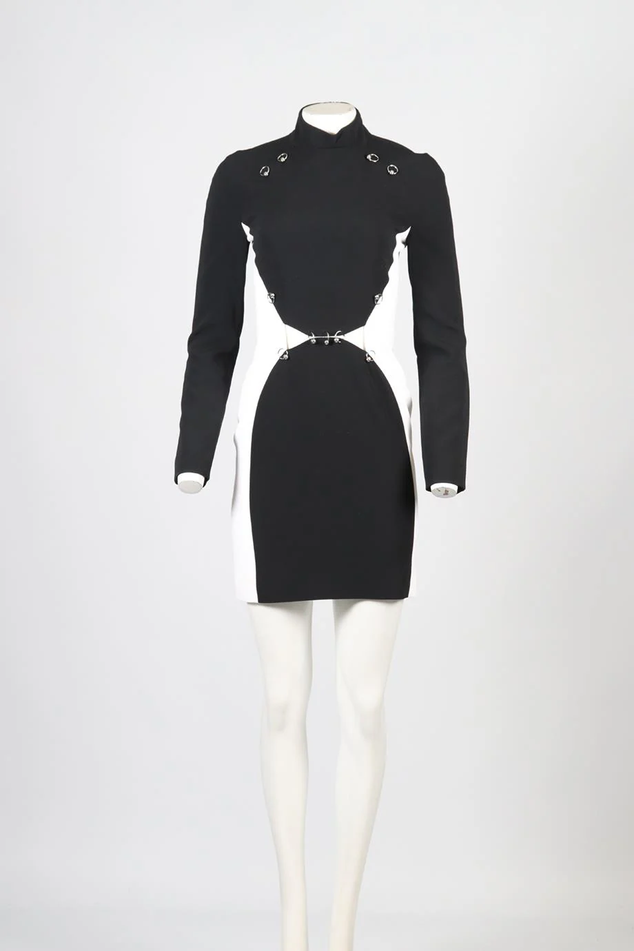 MUGLER CREPE MINI DRESS FR 36 UK 8 - Image 2