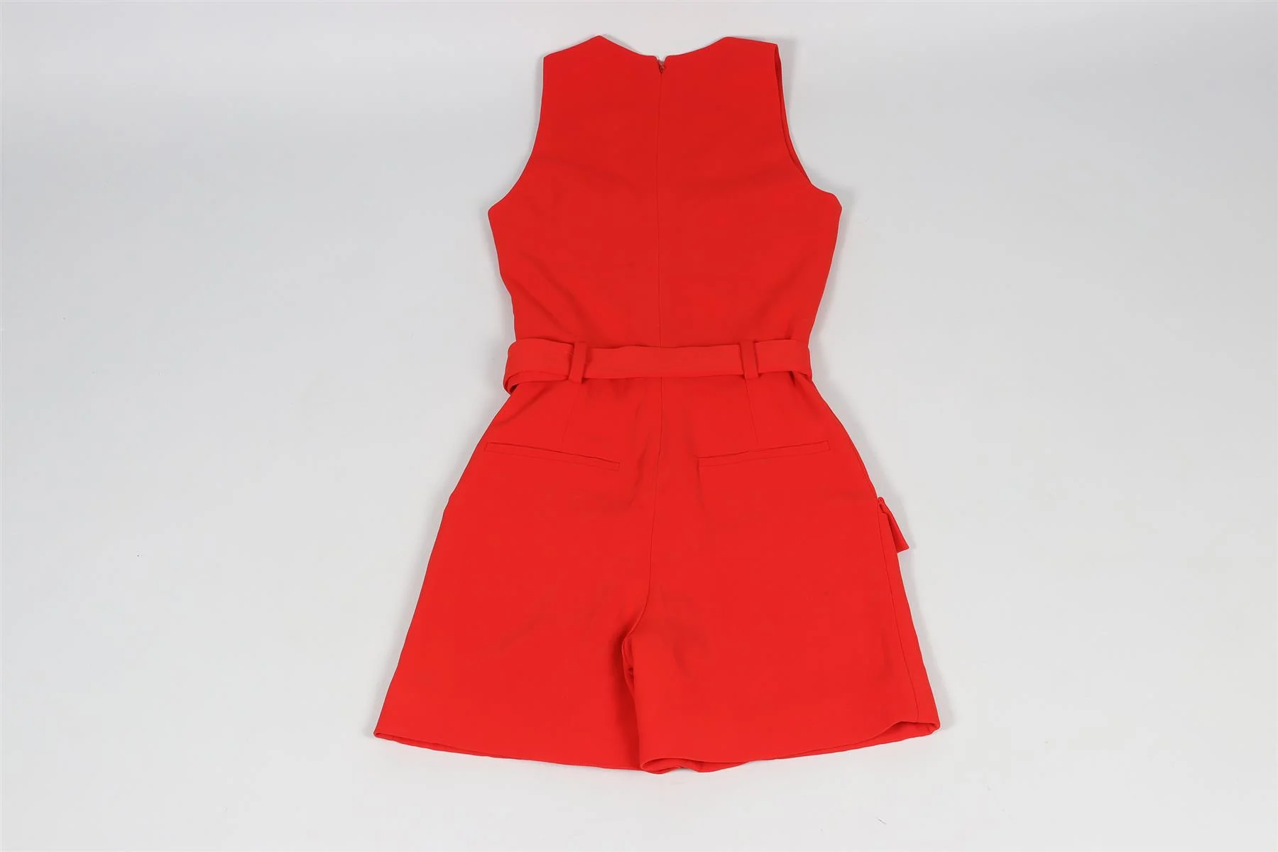 MUGLER RED CREPE PLAYSUIT FR 36 UK 8 - Image 6