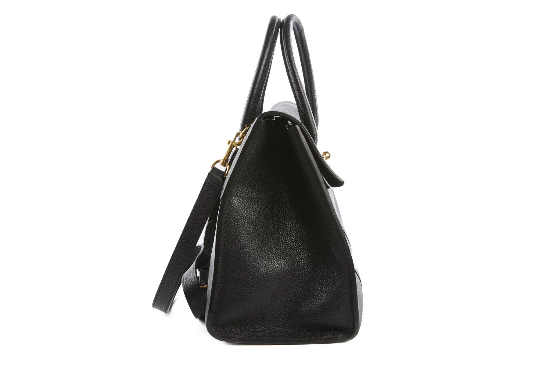 MULBERRY BLACK BAYSWATER LEATHER TOTE BAG - Image 5