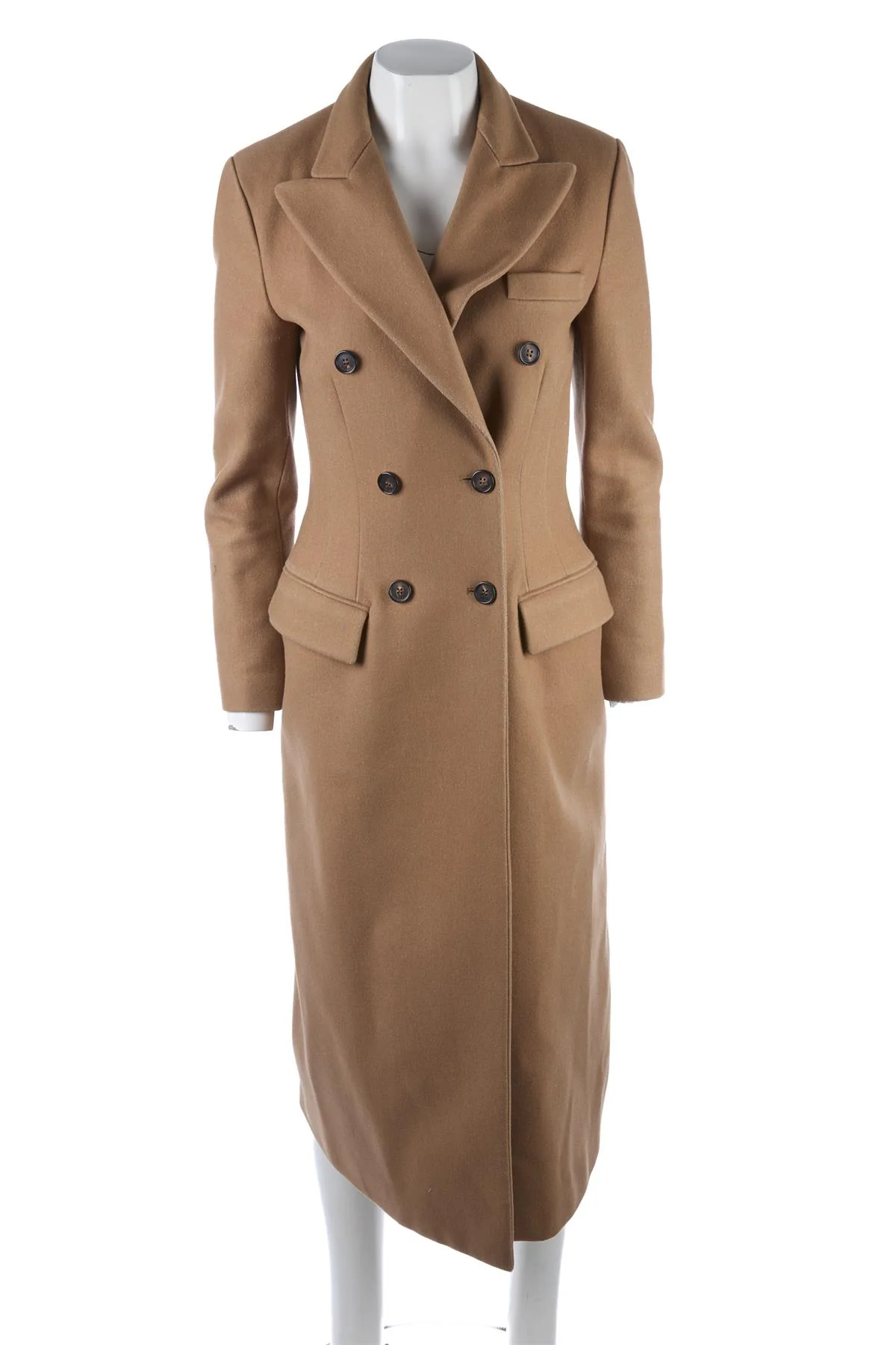 MULBERRY BROWN WOOL COAT IT 44 UK 12 - Image 2