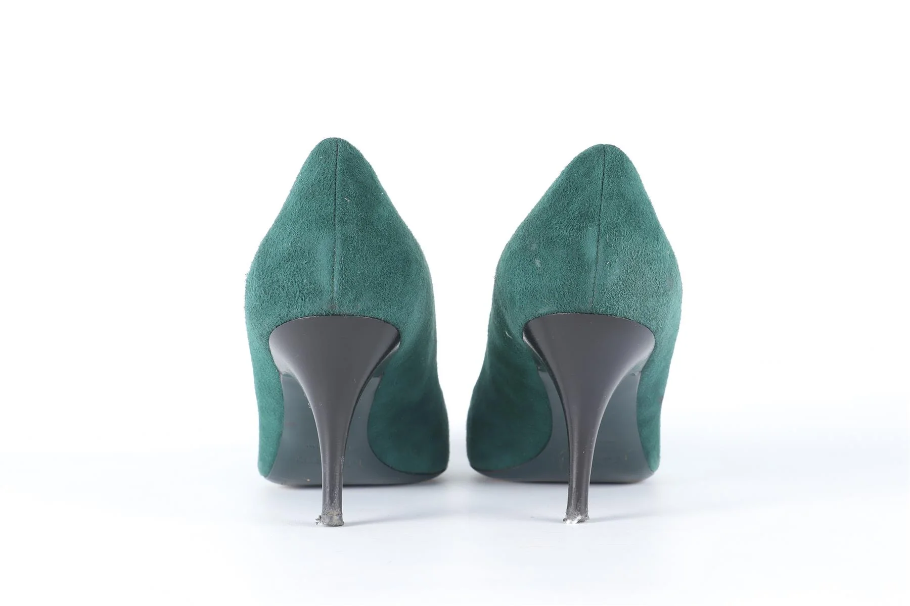 MULBERRY GREEN SUEDE PUMPS EU 40 UK 7 US 10 - Image 5