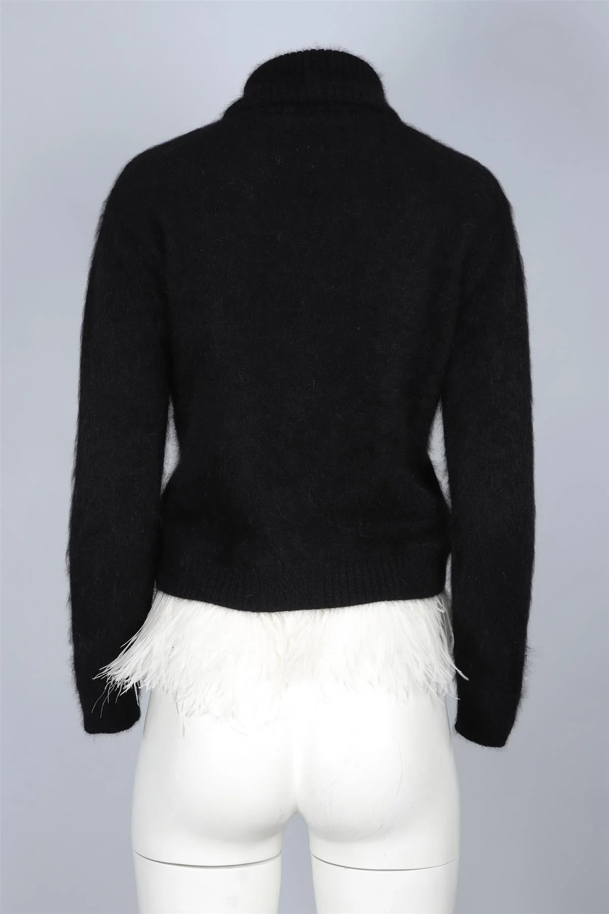 N°21 BLACK ANGORA SWEATER IT 38 UK 6 - Image 4