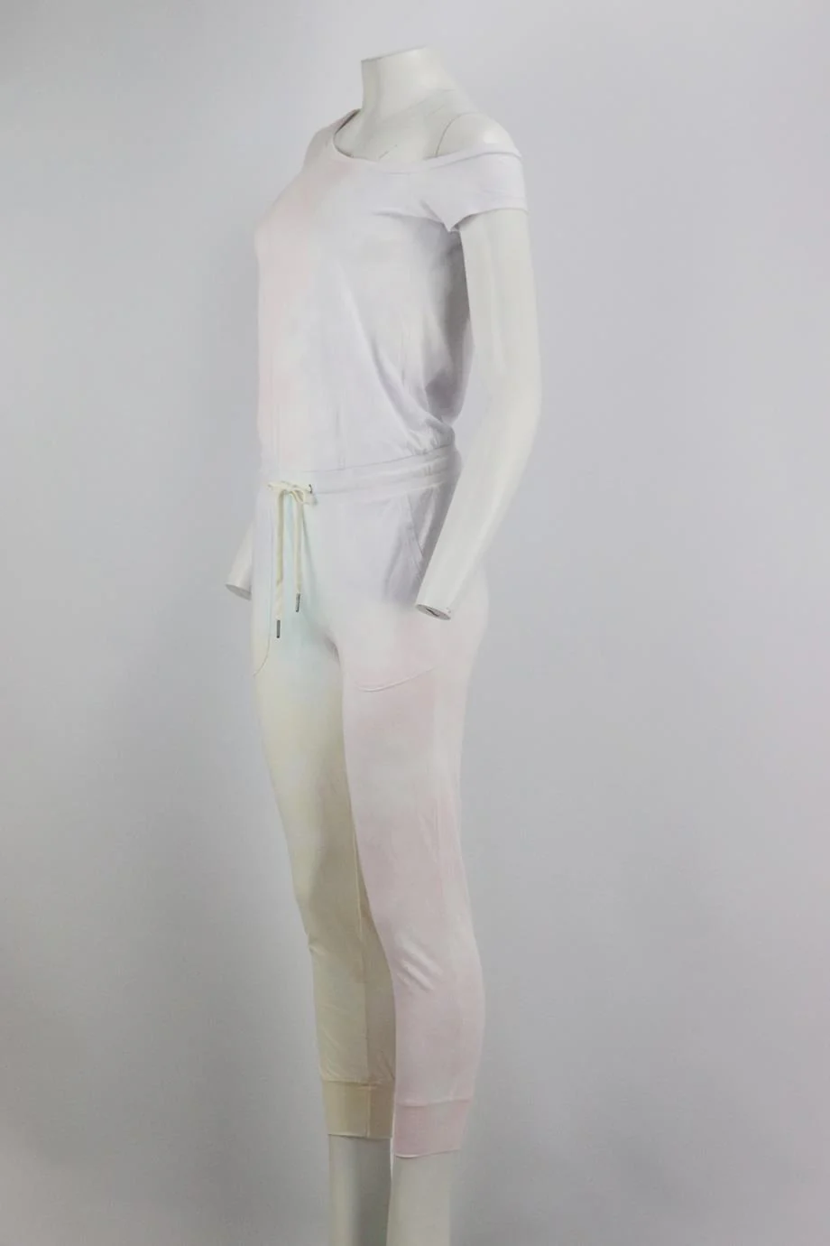 N:PHILANTHROPY ONE SHOULDER TIE DYED STRETCH COTTON JUMPSUIT SMALL - Image 3
