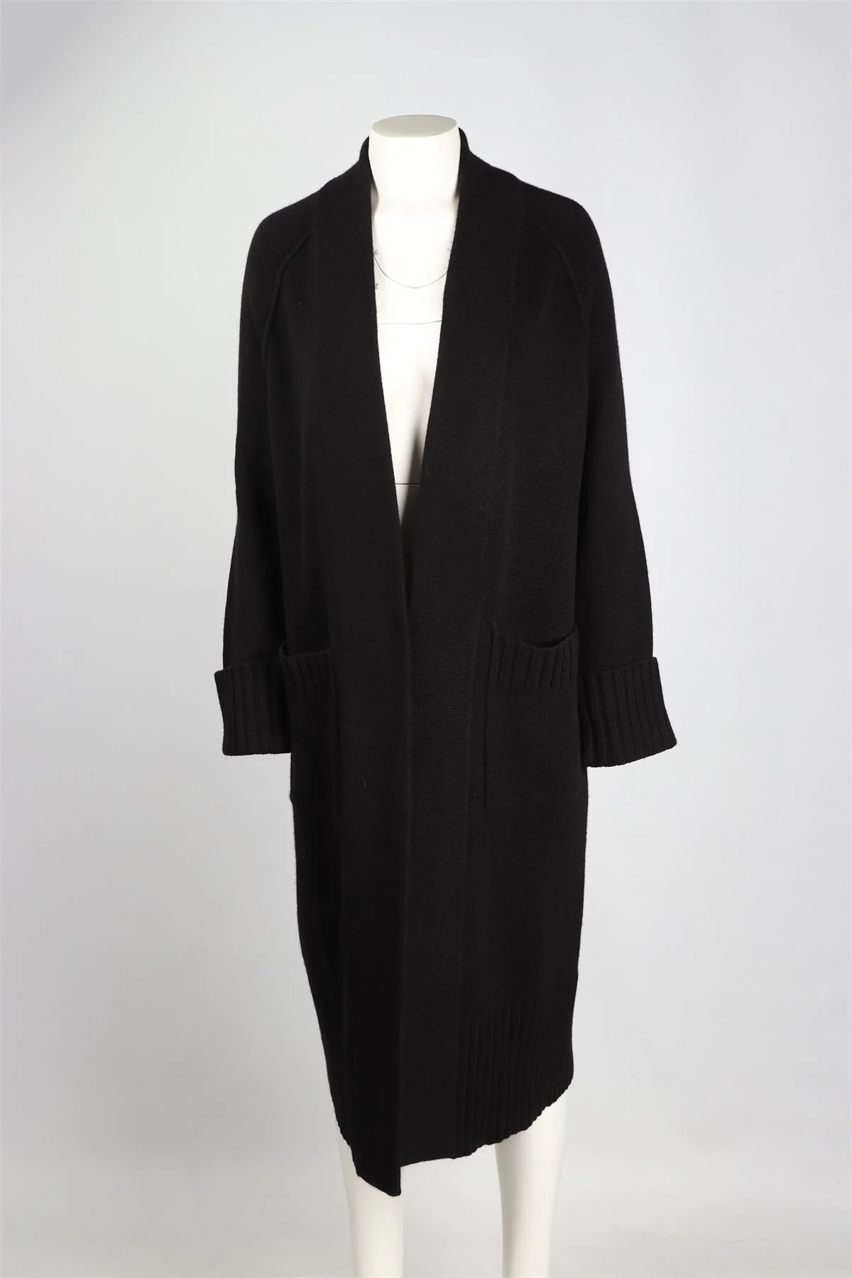NAKED CASHMERE BLACK CASHMERE CARDIGAN XSMALL - Image 2