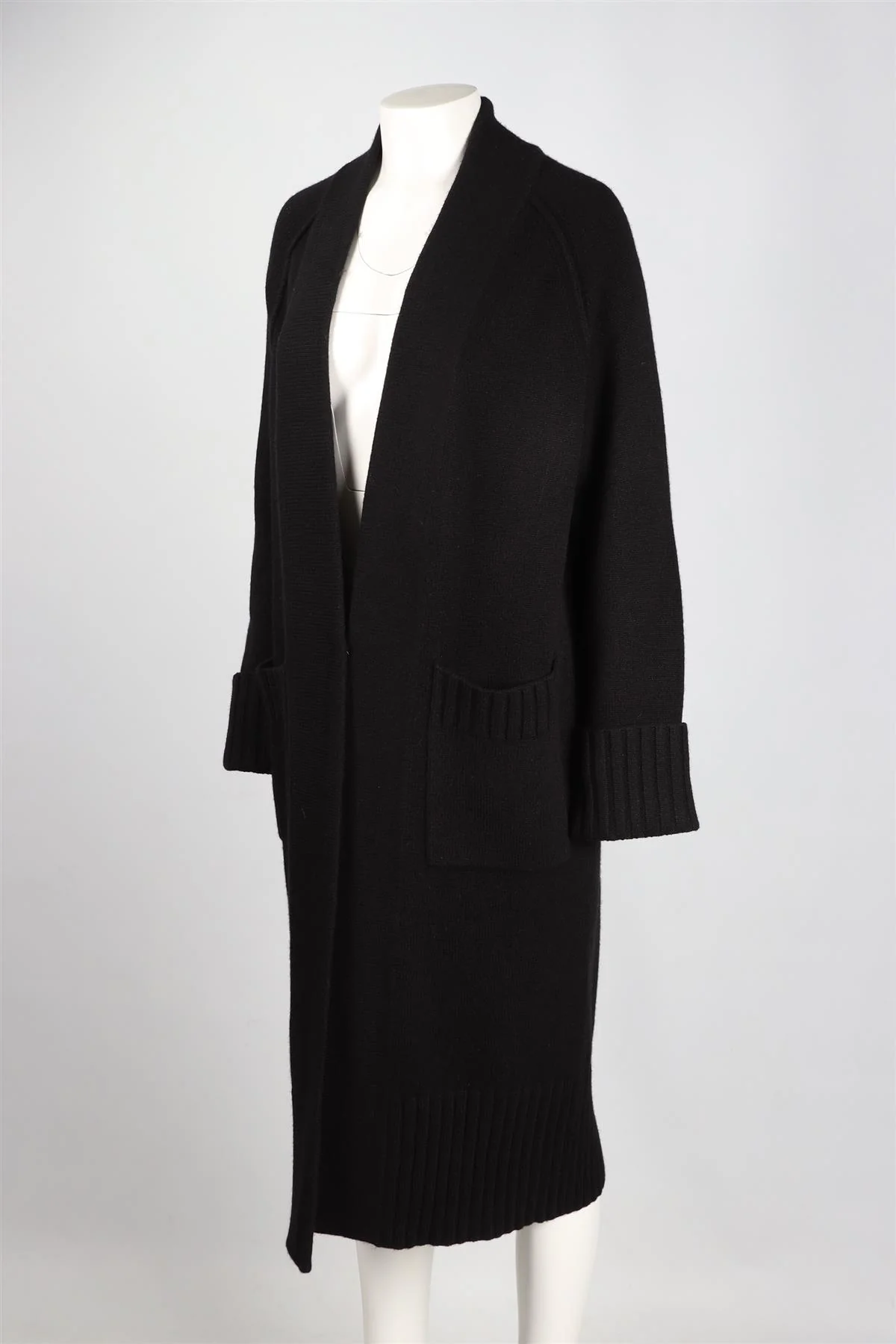 NAKED CASHMERE BLACK CASHMERE CARDIGAN XSMALL - Image 3