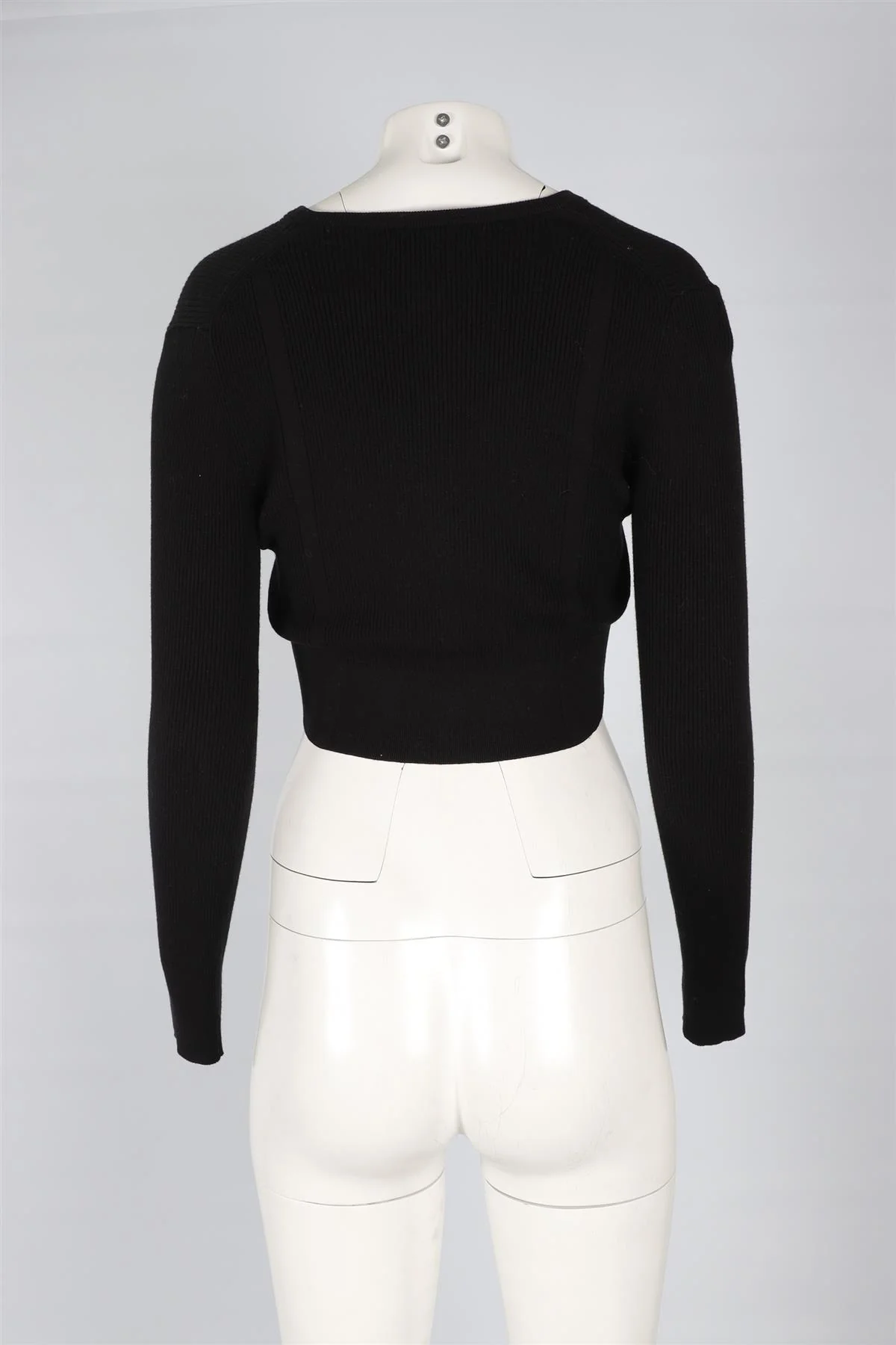 NAKED CASHMERE BLACK COTTON CARDIGAN SMALL - Image 4