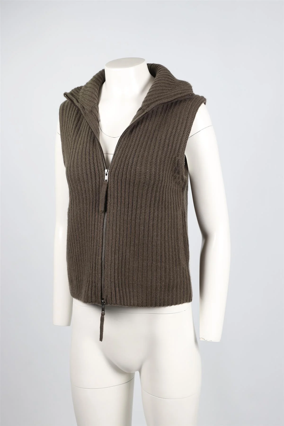 NAKED CASHMERE GREEN CASHMERE VEST XSMALL - Image 3
