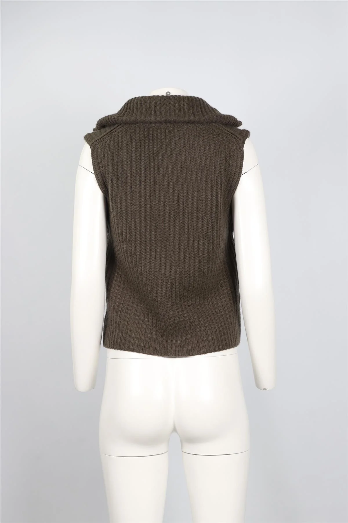 NAKED CASHMERE GREEN CASHMERE VEST XSMALL - Image 4