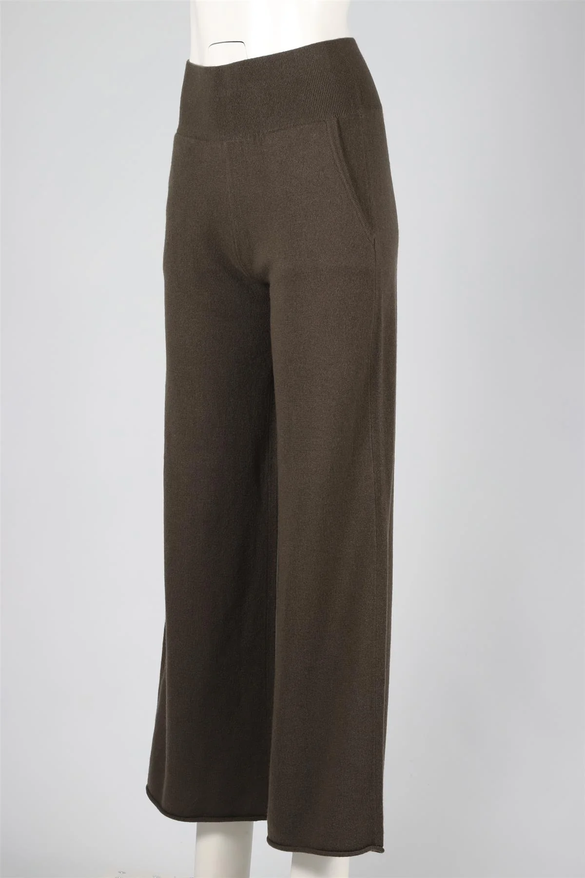 NAKED CASHMERE GREEN CASHMERE WIDE LEG PANTS XSMALL - Image 3